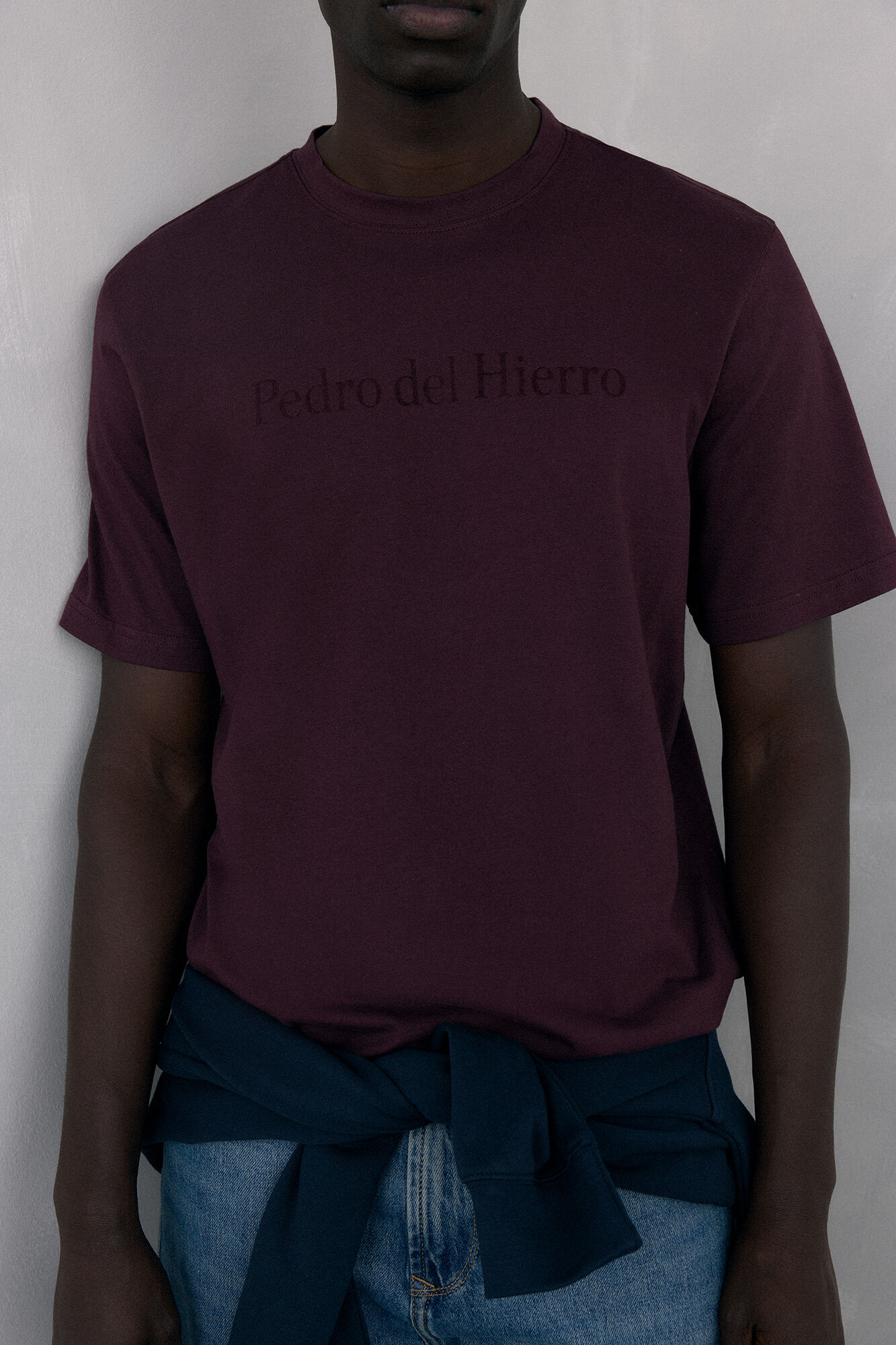 Pedro del Hierro T-shirt logo Burgundy