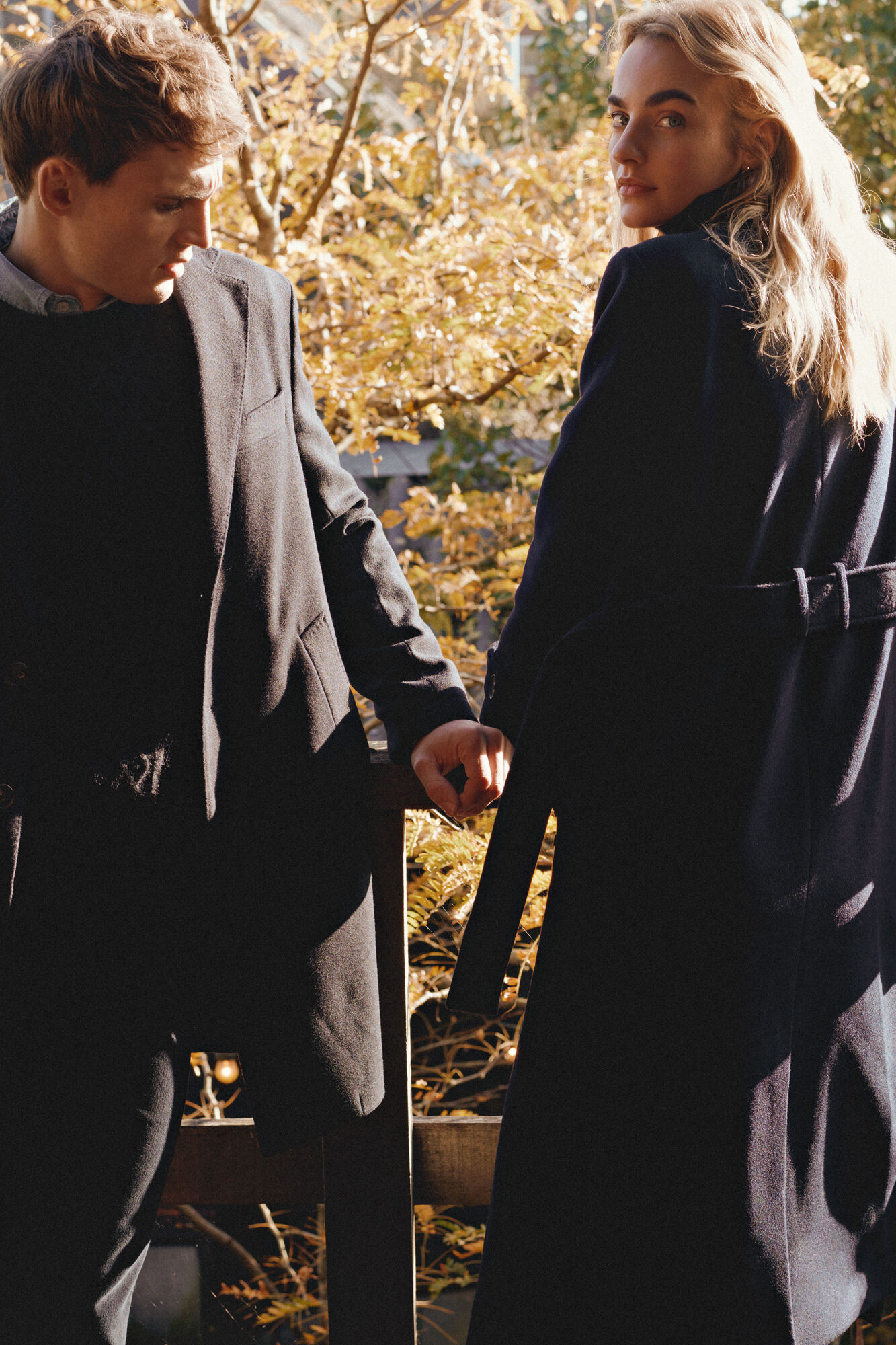 Pedro del Hierro Sobretudo de tecido