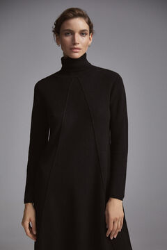 Pedro del Hierro A-line jersey-knit dress Black