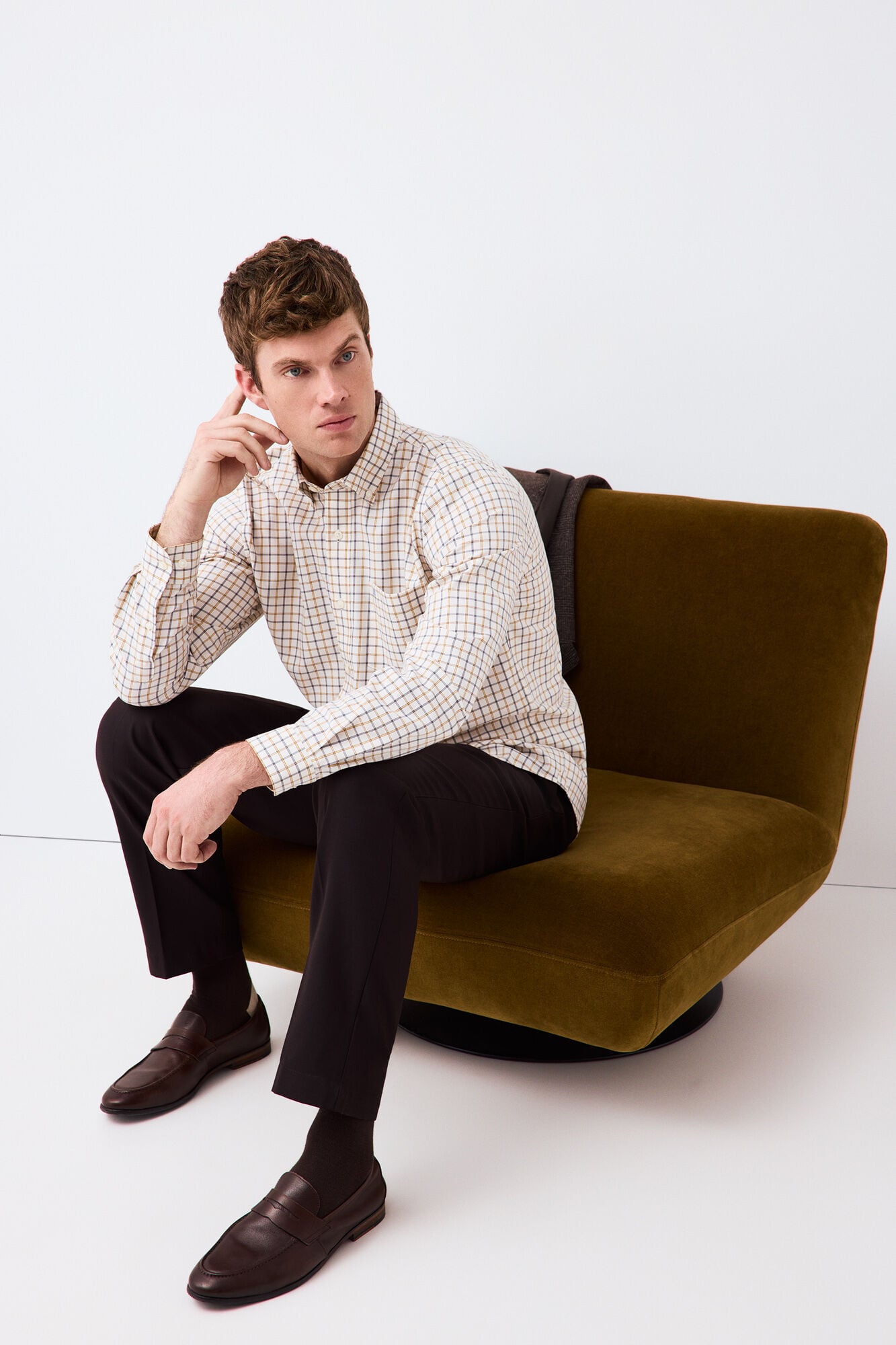 Pedro del Hierro Camisa aos quadrados regular fit