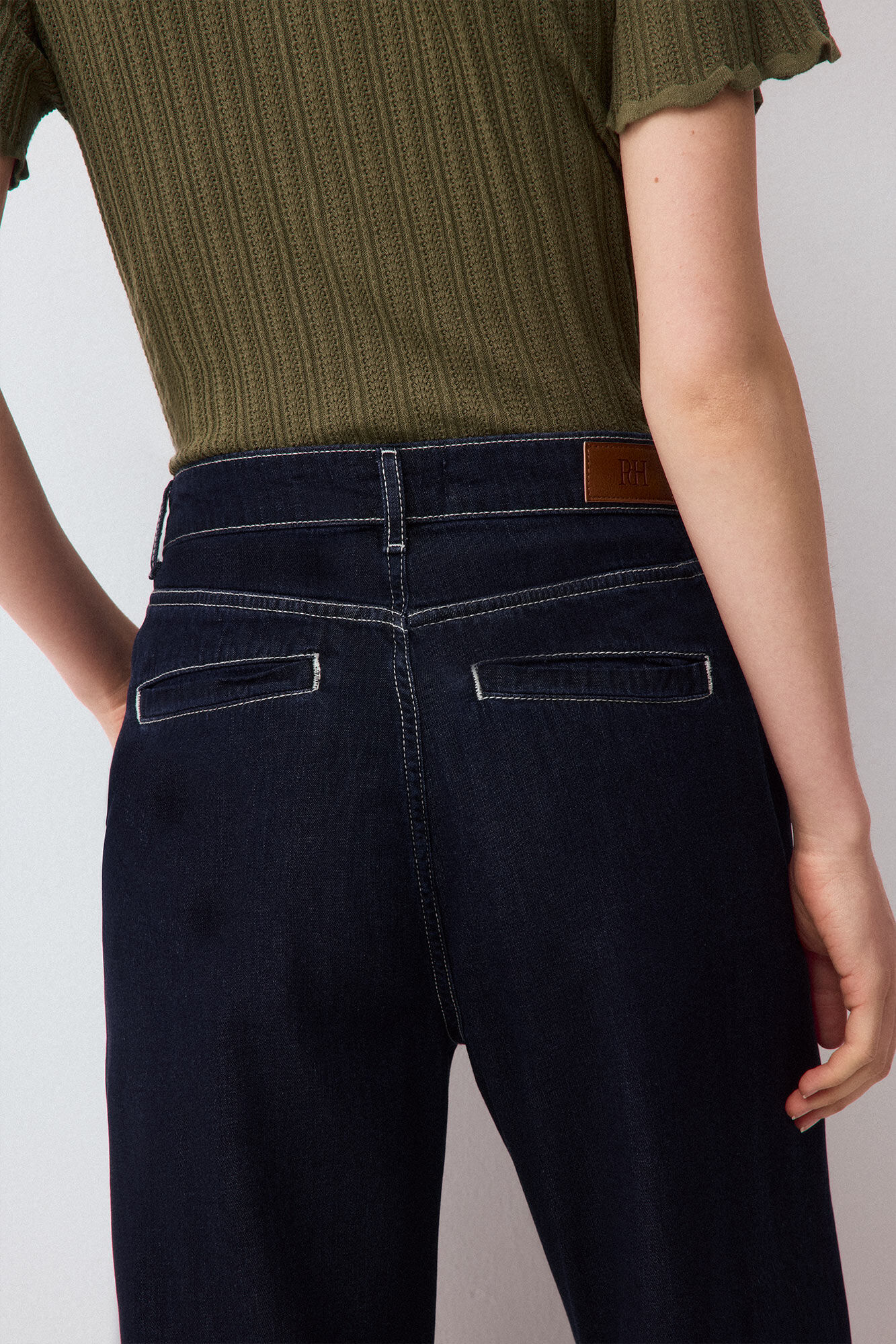 Pedro del Hierro Jeans wide leg arch Blue