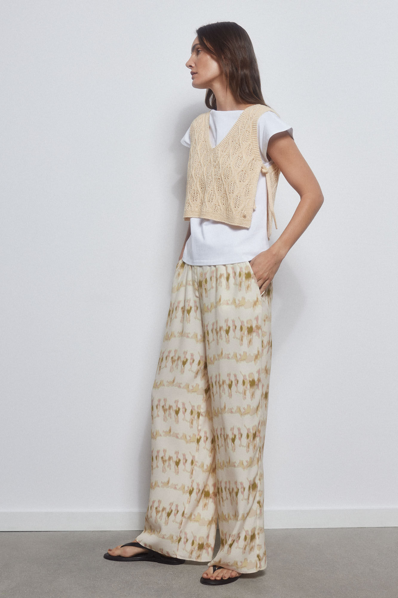 Pedro del Hierro Ecru gilet Beige