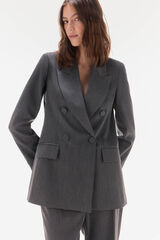 TFP by Tamara Falcó Double-breasted blazer Grey