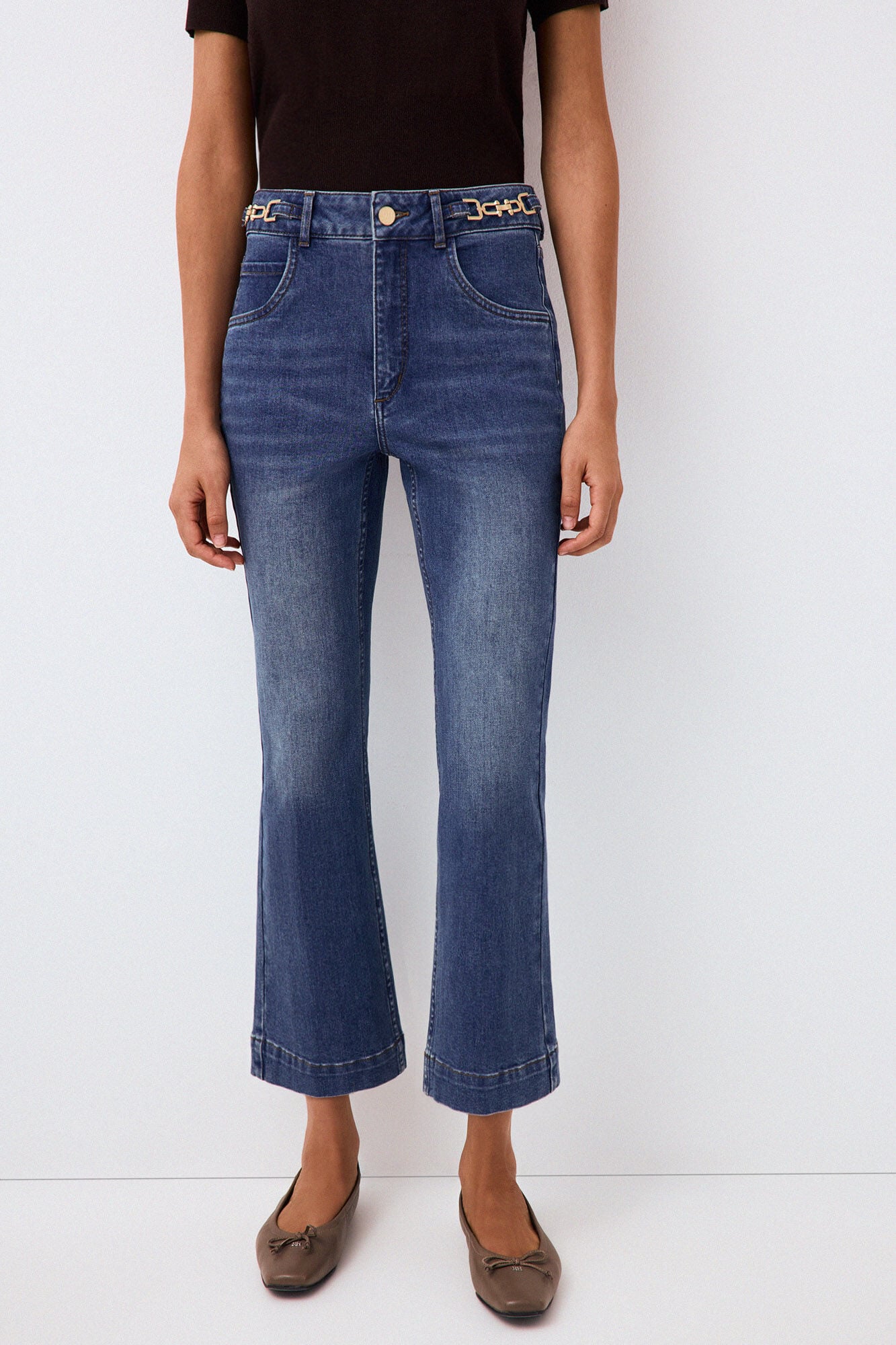 Pedro del Hierro Cropped flare jeans