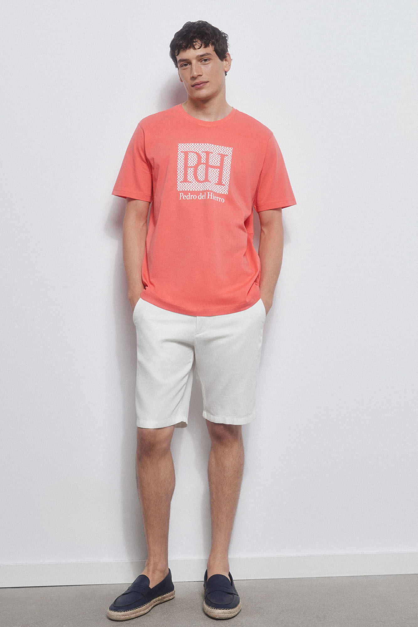 Pedro del Hierro Logo print T-shirt Red