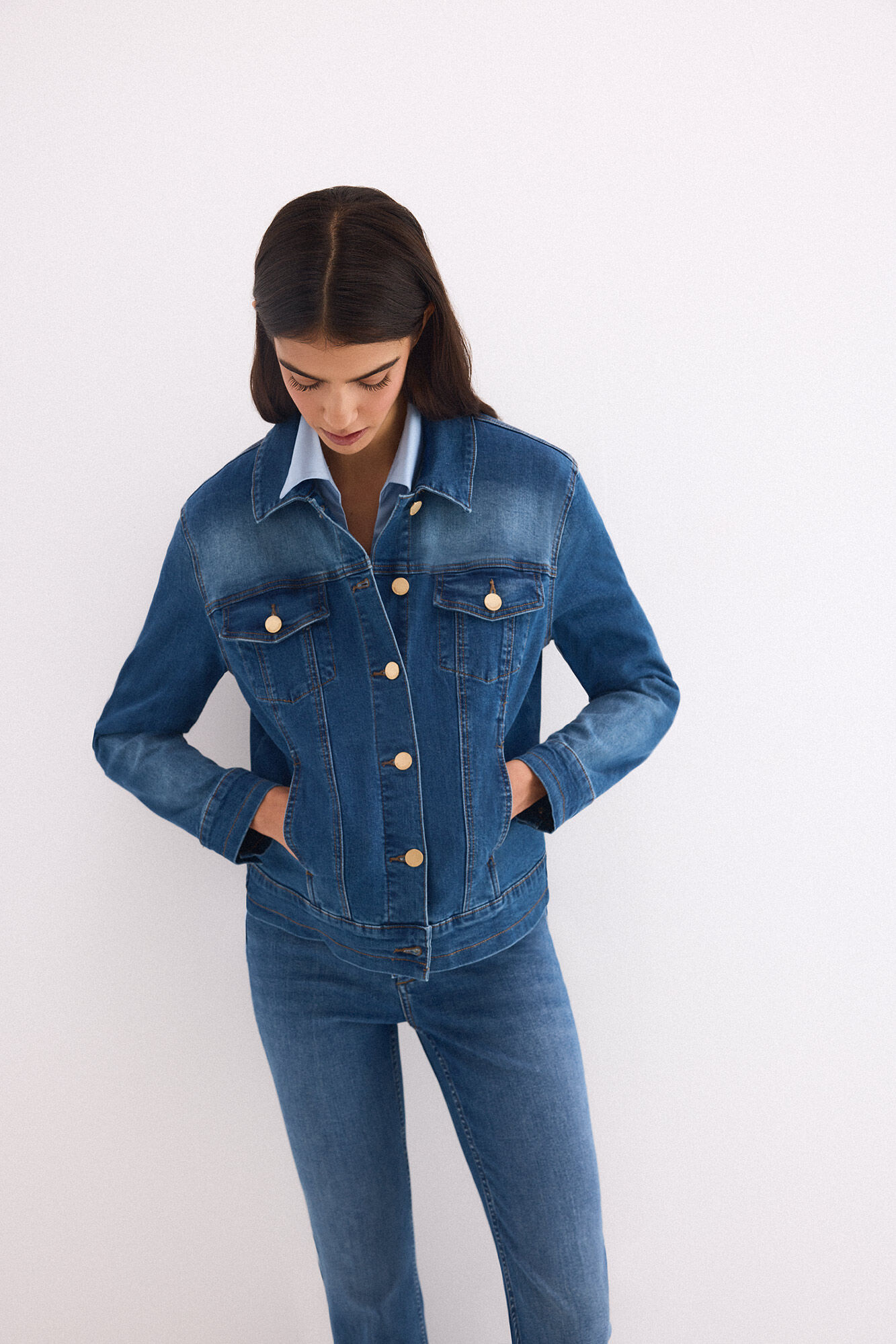 Pedro del Hierro Denim jacket Blue
