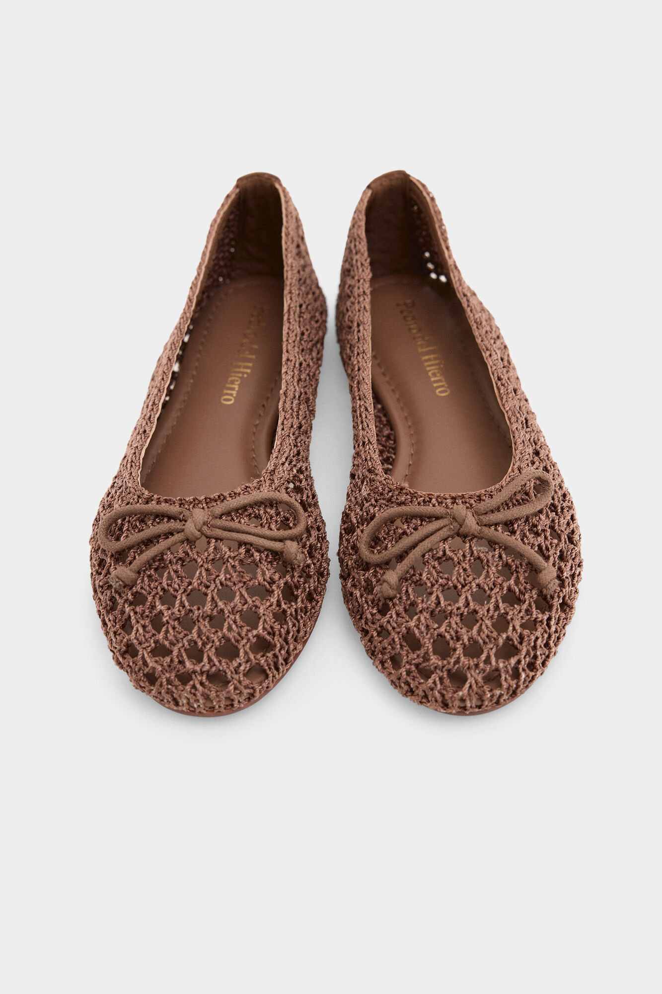Pedro del Hierro Crochet ballet flats Beige