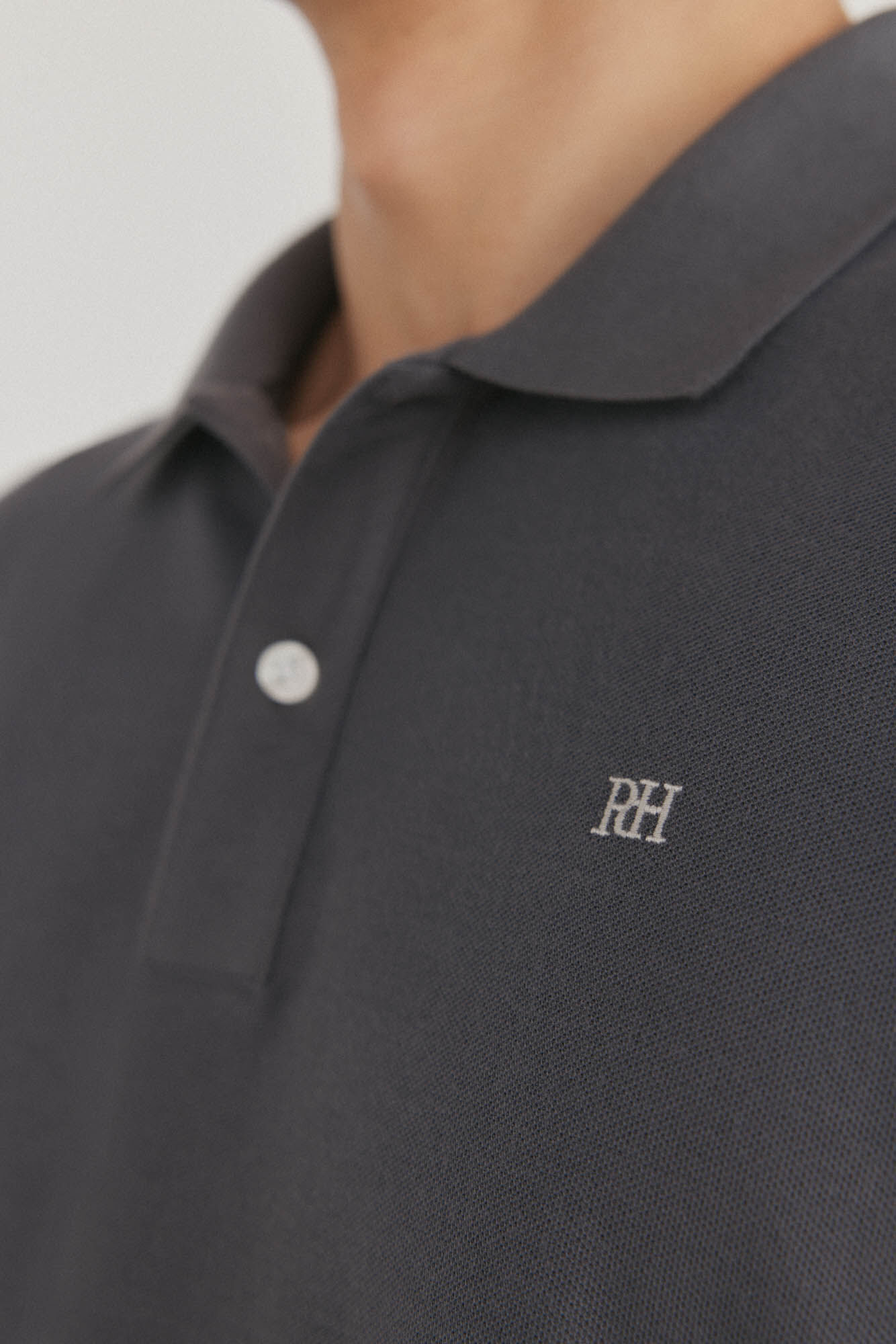 Pedro del Hierro Polo b&aacute;sico slim Gris