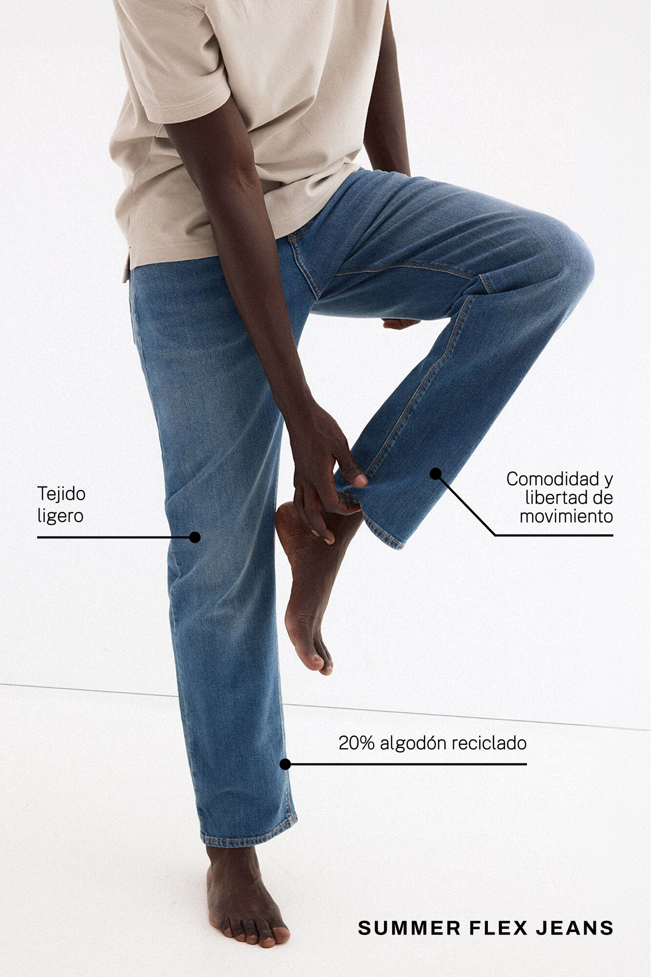 Pedro del Hierro Cal&ccedil;as jeans premium flex leve regular fit Azul