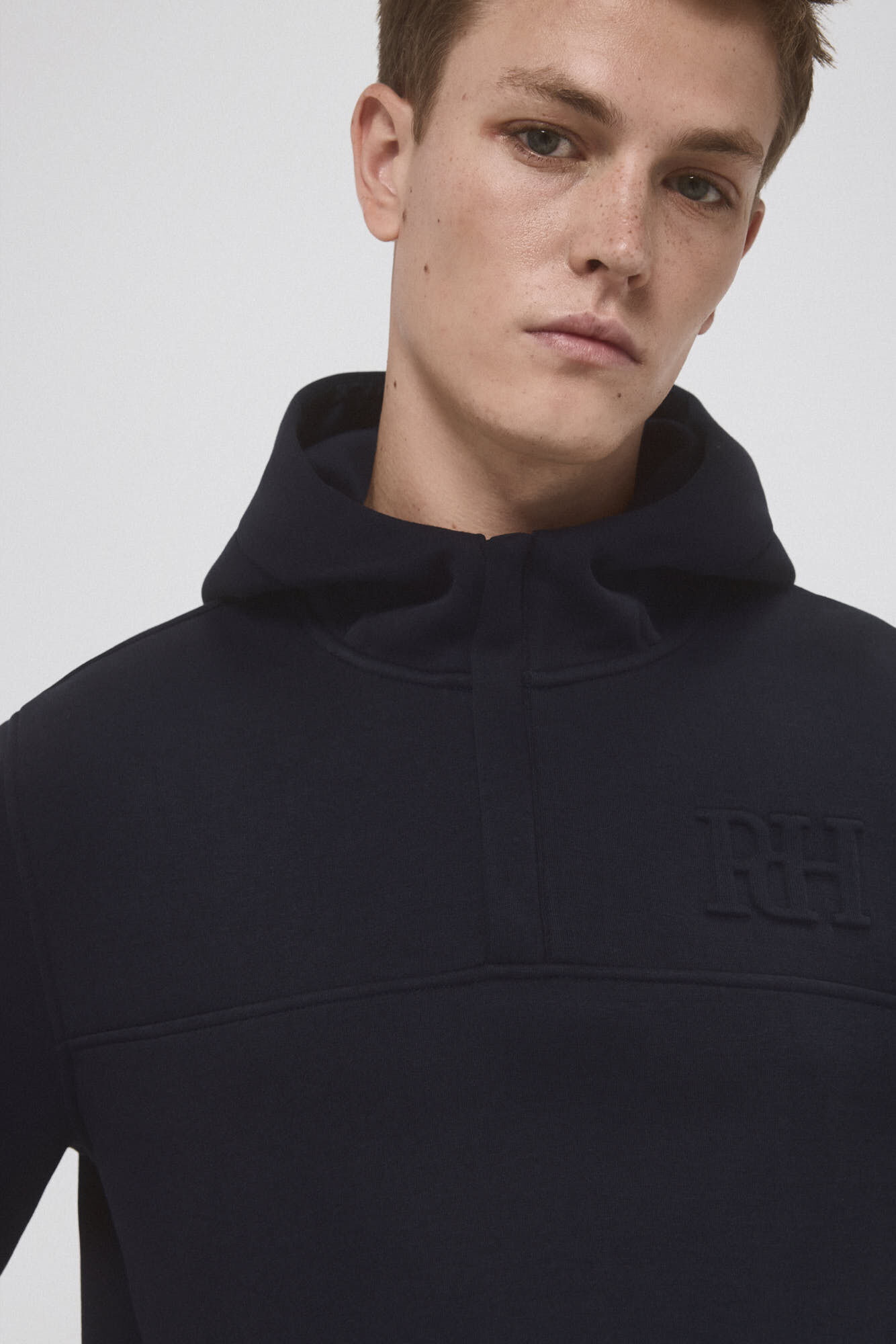 Pedro del Hierro Sudadera con capucha tejido t&eacute;cnico Azul