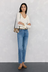 Pedro del Hierro Push-up flared cropped jeans Blue