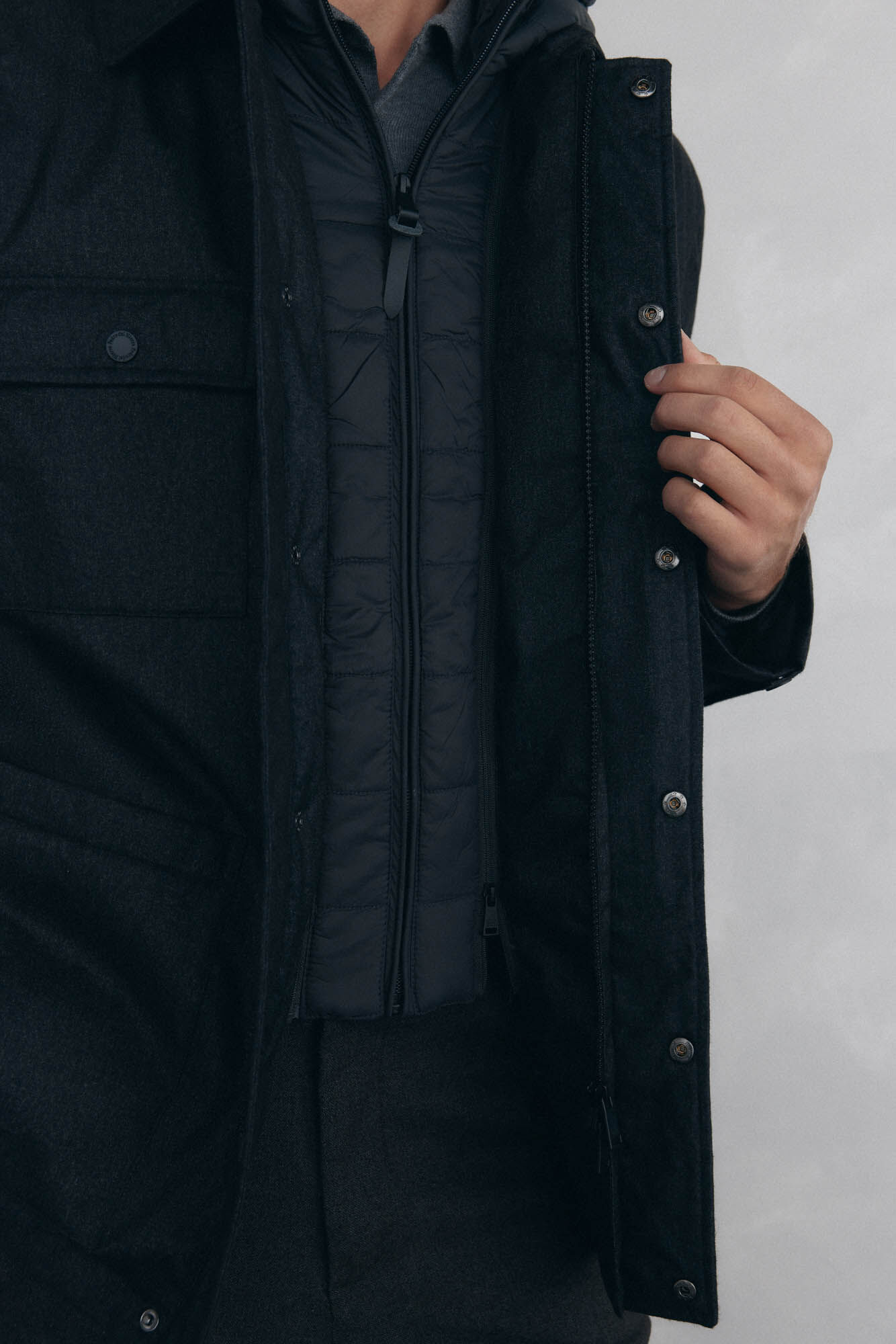 Pedro del Hierro 4-pocket jacket with views Grey