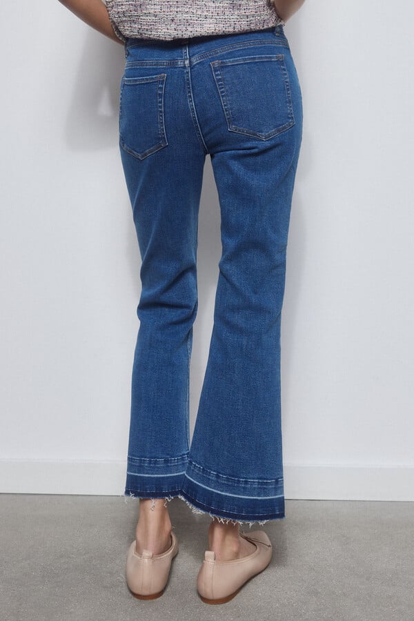 Pedro del Hierro Jeans skinny flare cropped lycra™ t400™ Azul