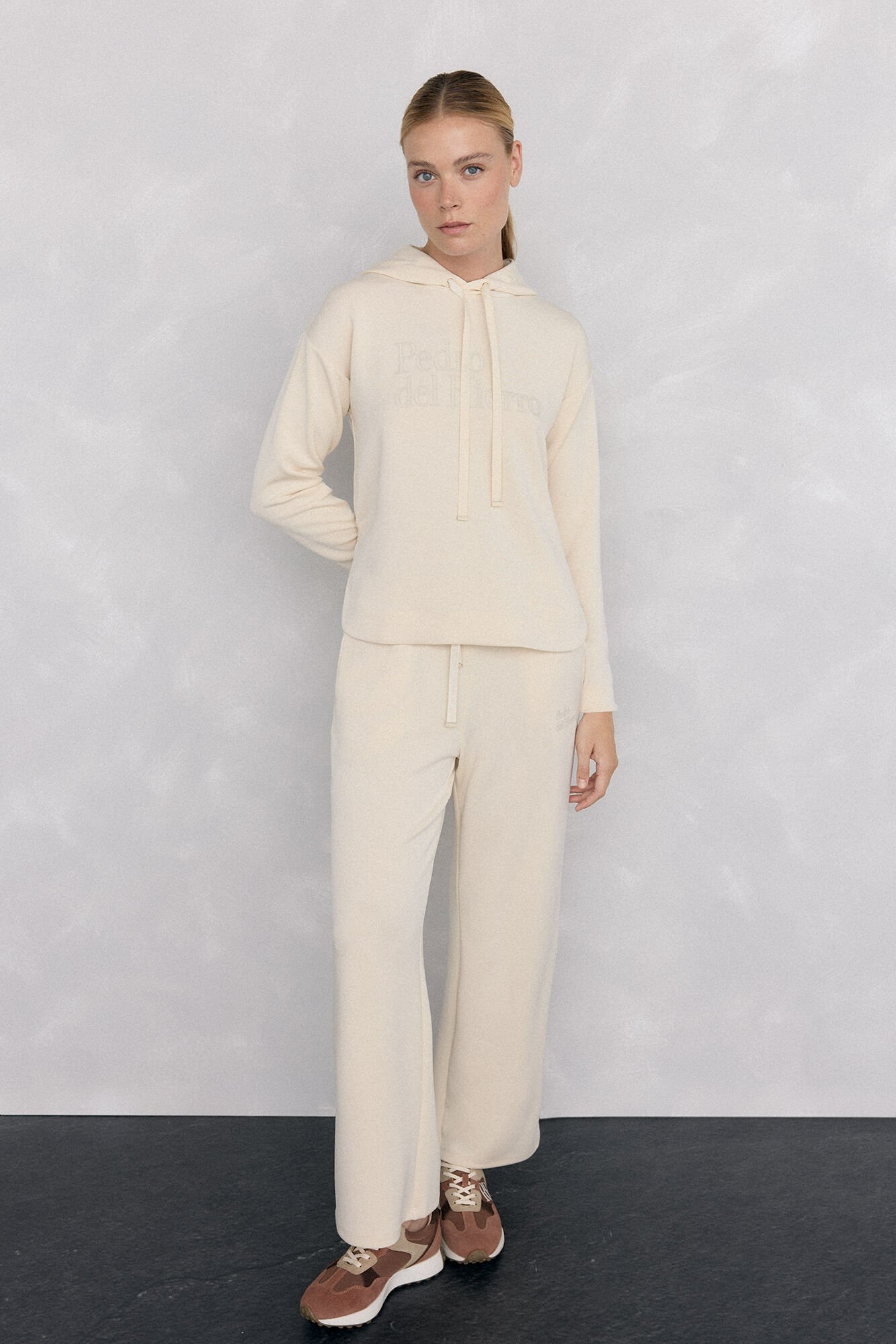 Pedro del Hierro soft touch logo hood Yellow