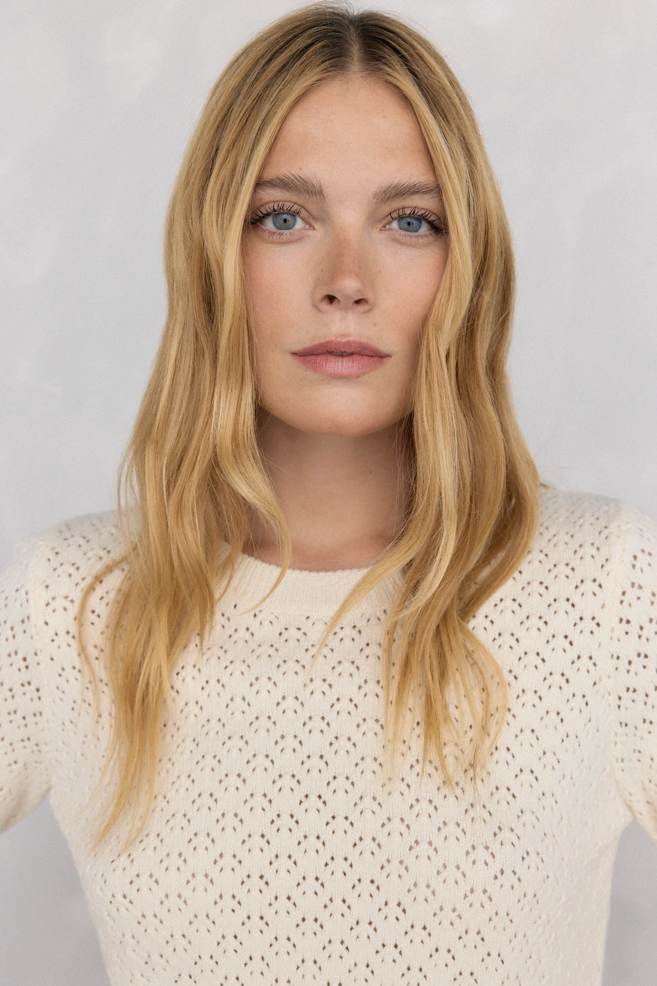 Pedro del Hierro Jersey fantas&iacute;a calada manga acampanada