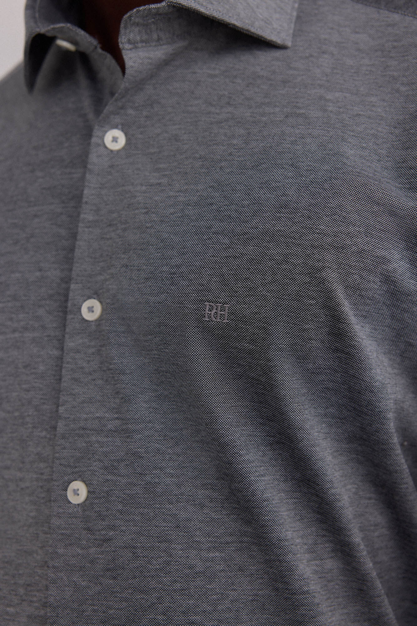 Pedro del Hierro jersey-knit knit shirt Grey