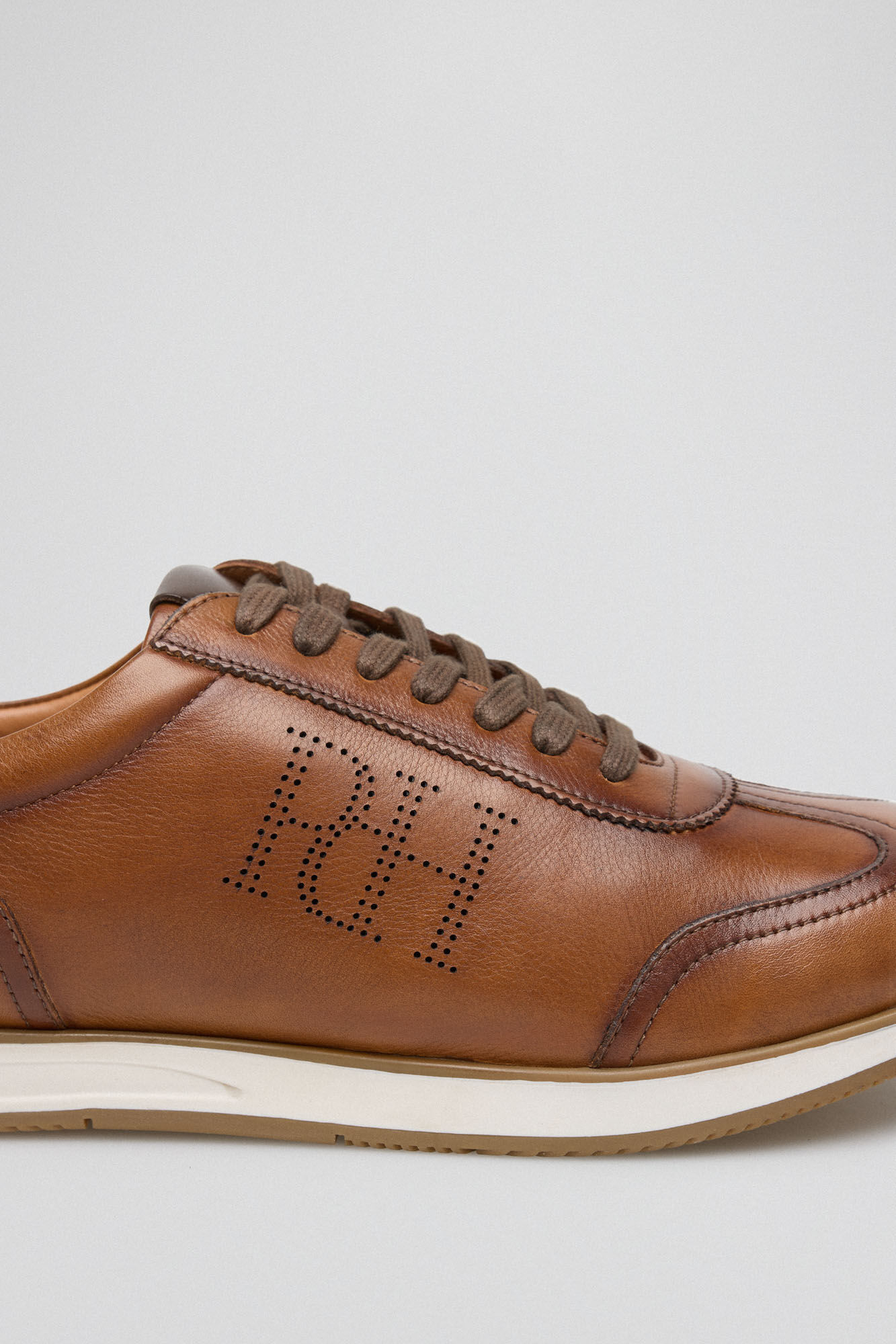 Pedro del Hierro New icon rubber sole trainer  Brown