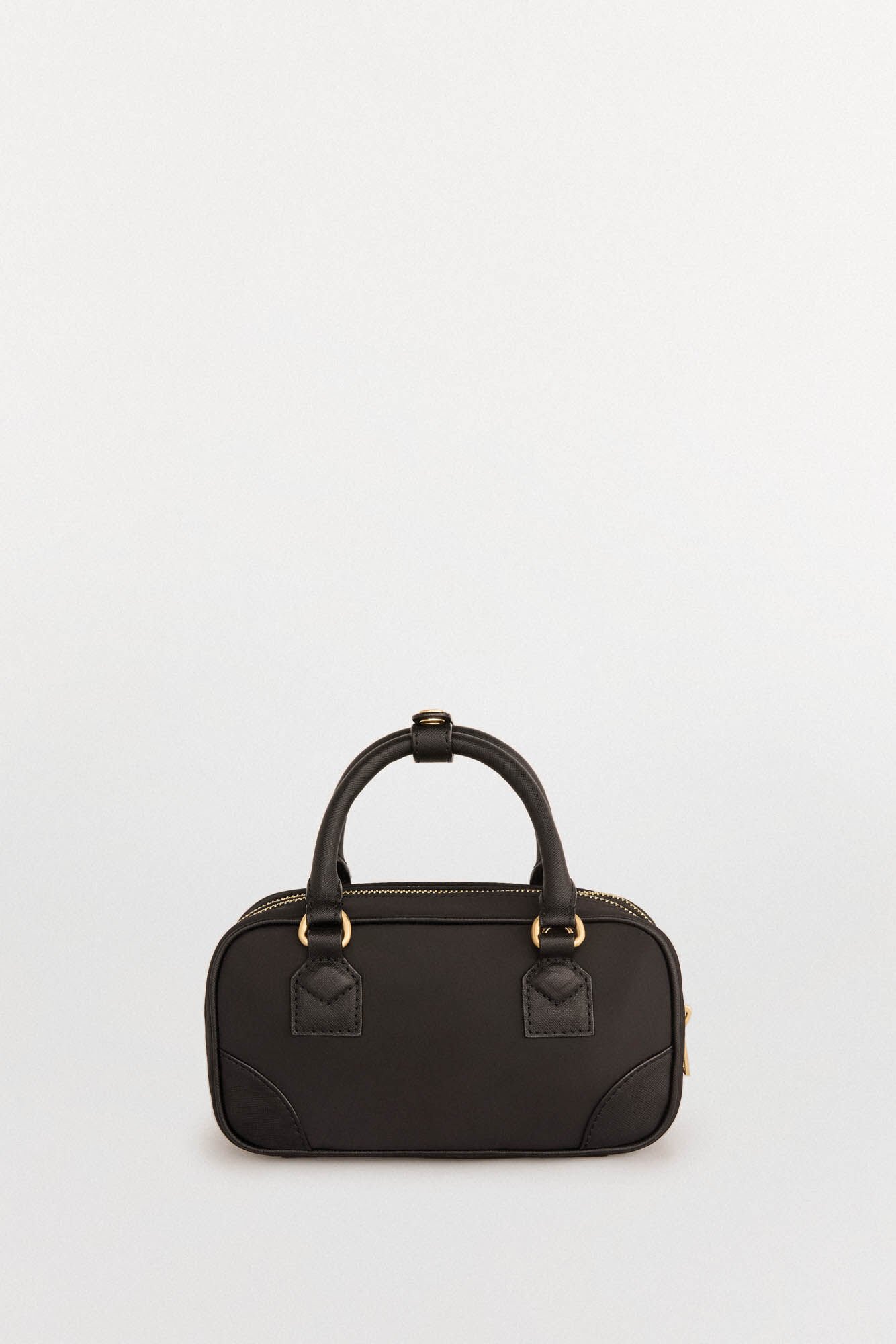 Pedro del Hierro Nylon crossbody bag with zippers Black