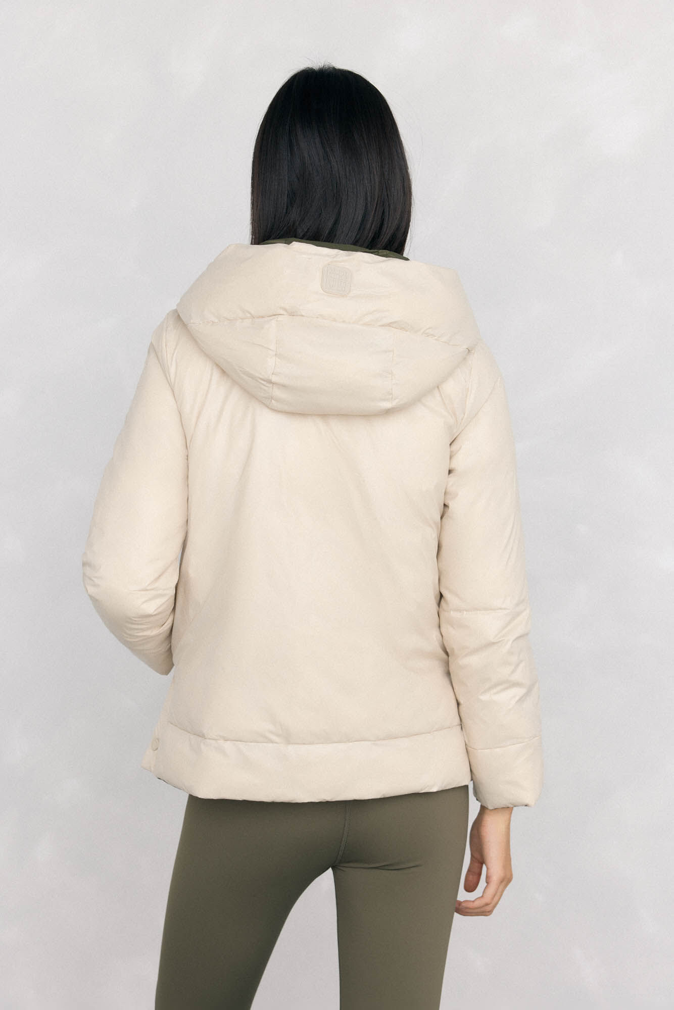 Pedro del Hierro Reversible hooded parka Green