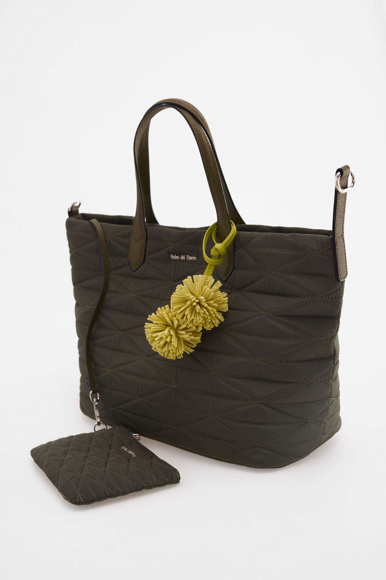 Pedro del Hierro Mala tote bag acolchoada Verde