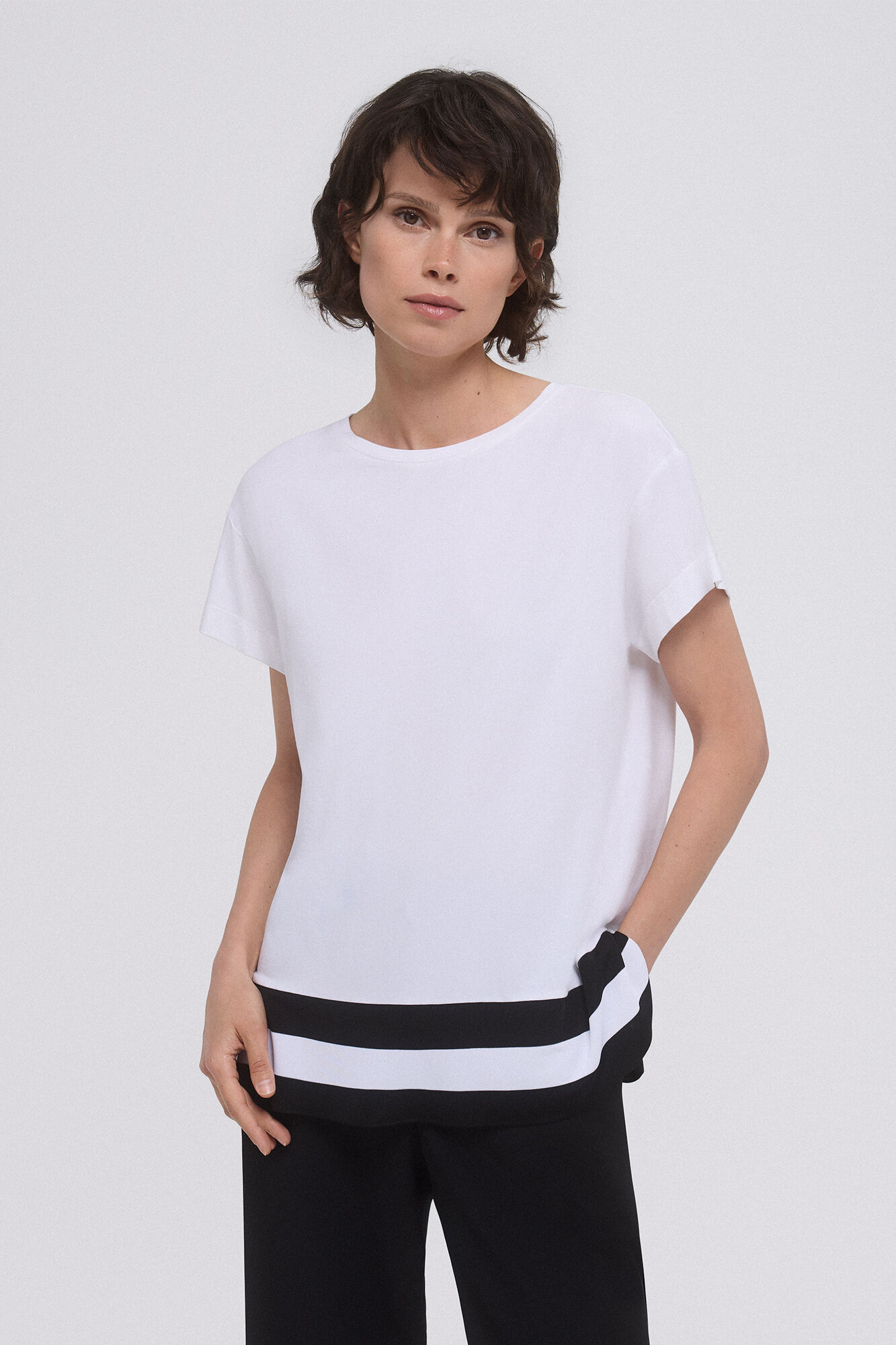 Pedro del Hierro Short-sleeved T-shirt Beige