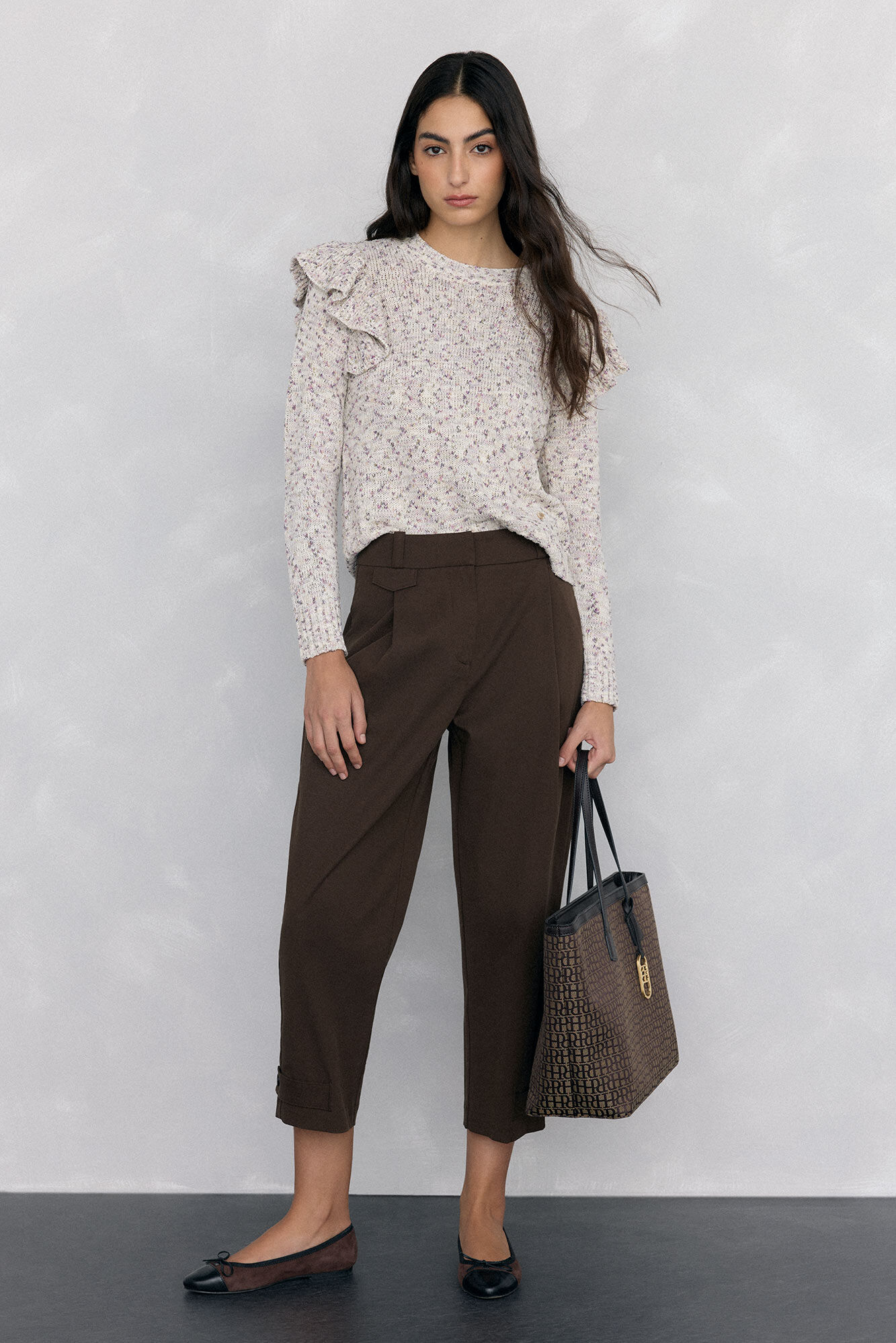 Pedro del Hierro jacquard shopper bag