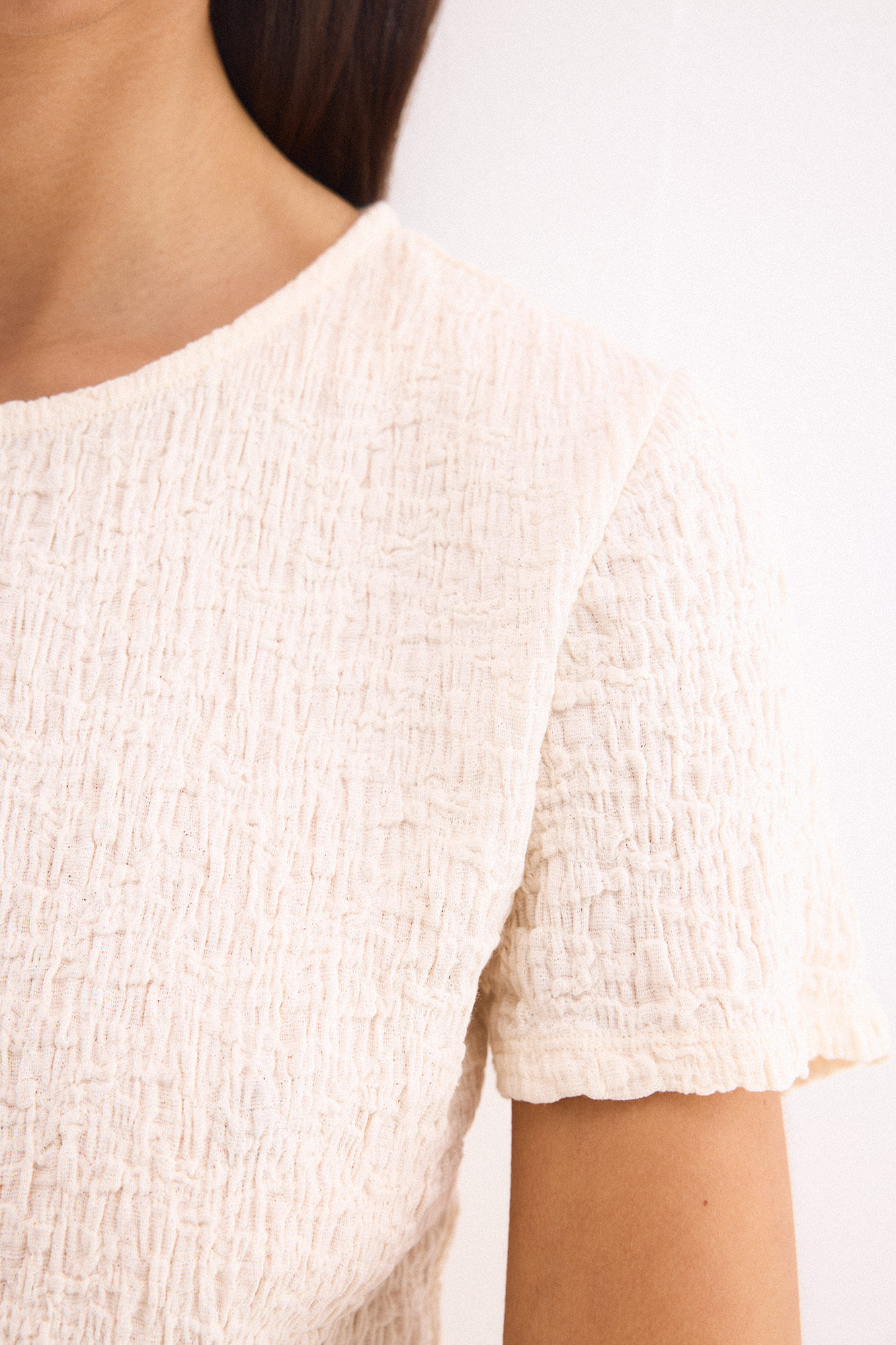 Pedro del Hierro Crinkled effect T-shirt White