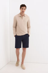 Pedro del Hierro Bermuda chino regular Azul