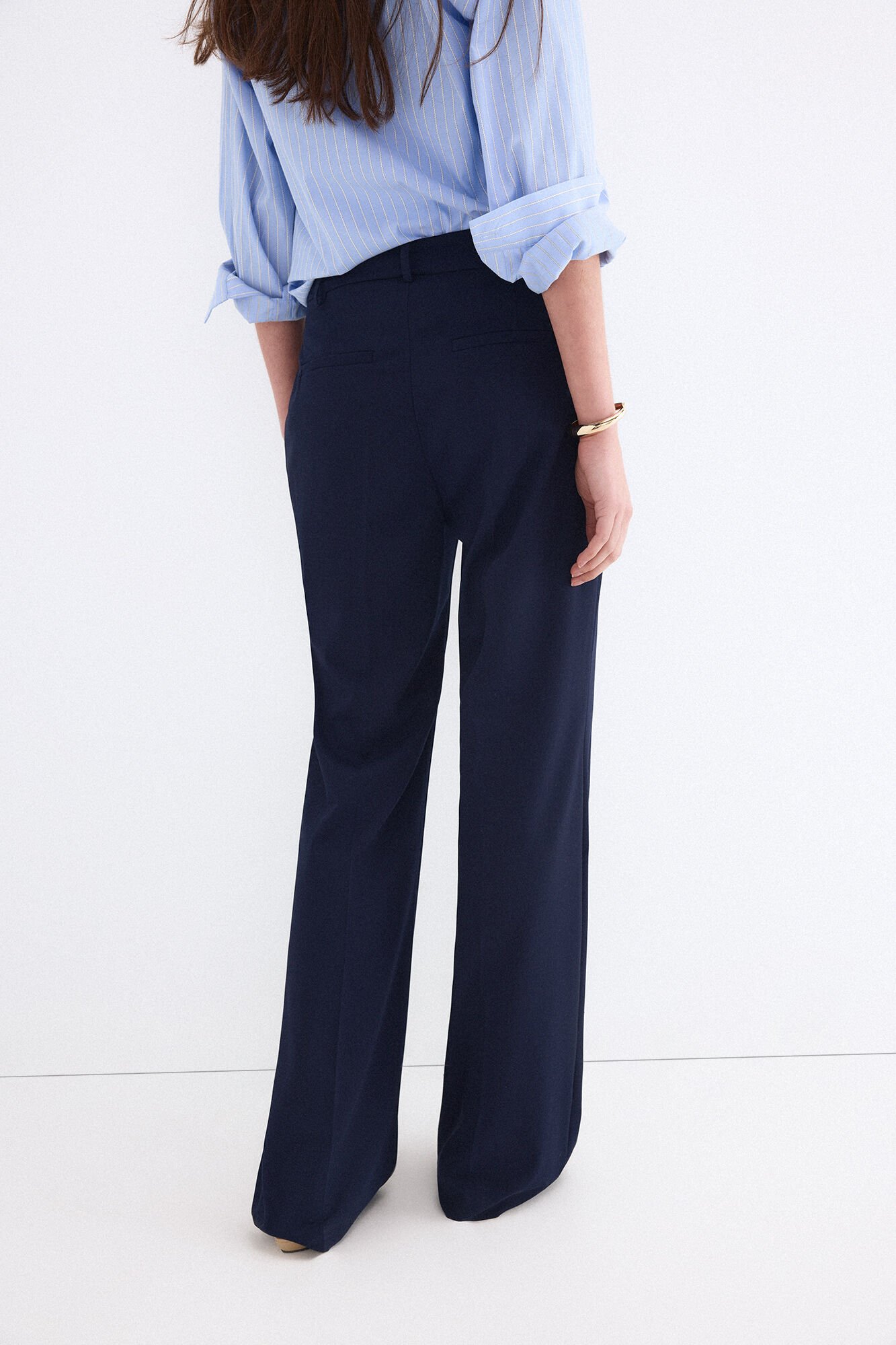 Pedro del Hierro Flare suit trousers Blue