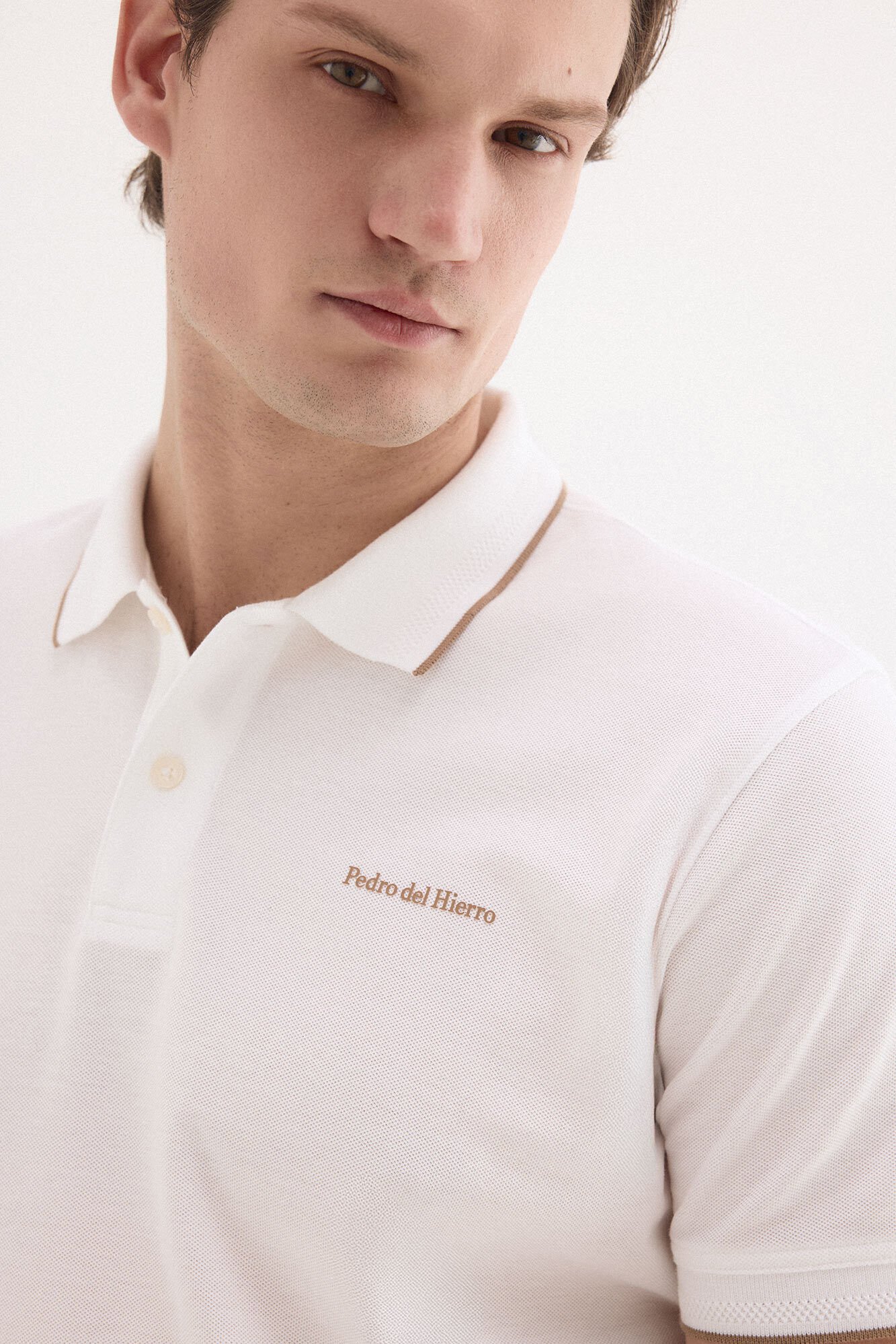 Pedro del Hierro Polo shirt with logo tips White