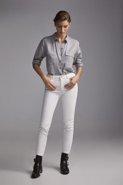 Pedro del Hierro Push-up corduroy trousers Beige