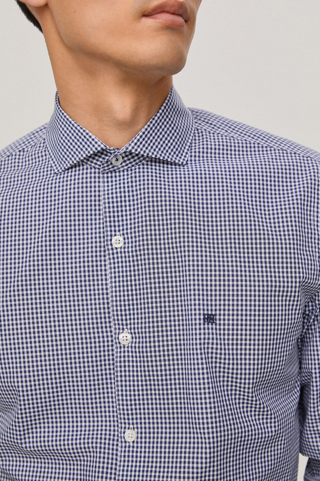 Pedro del Hierro Camisa cuadro vichy slim facil plancha libre de olores Blue
