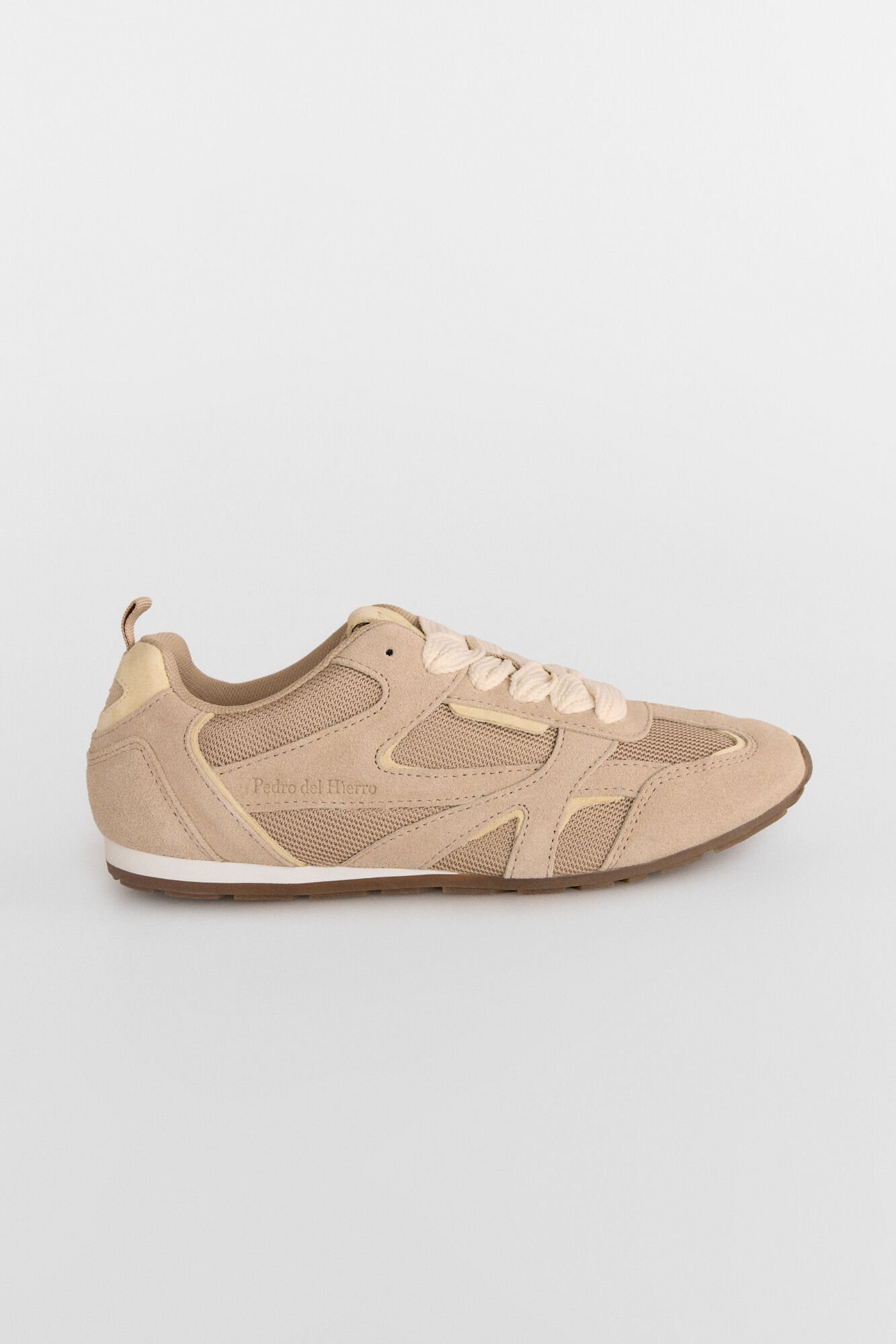 Pedro del Hierro Two-tone sneaker Beige
