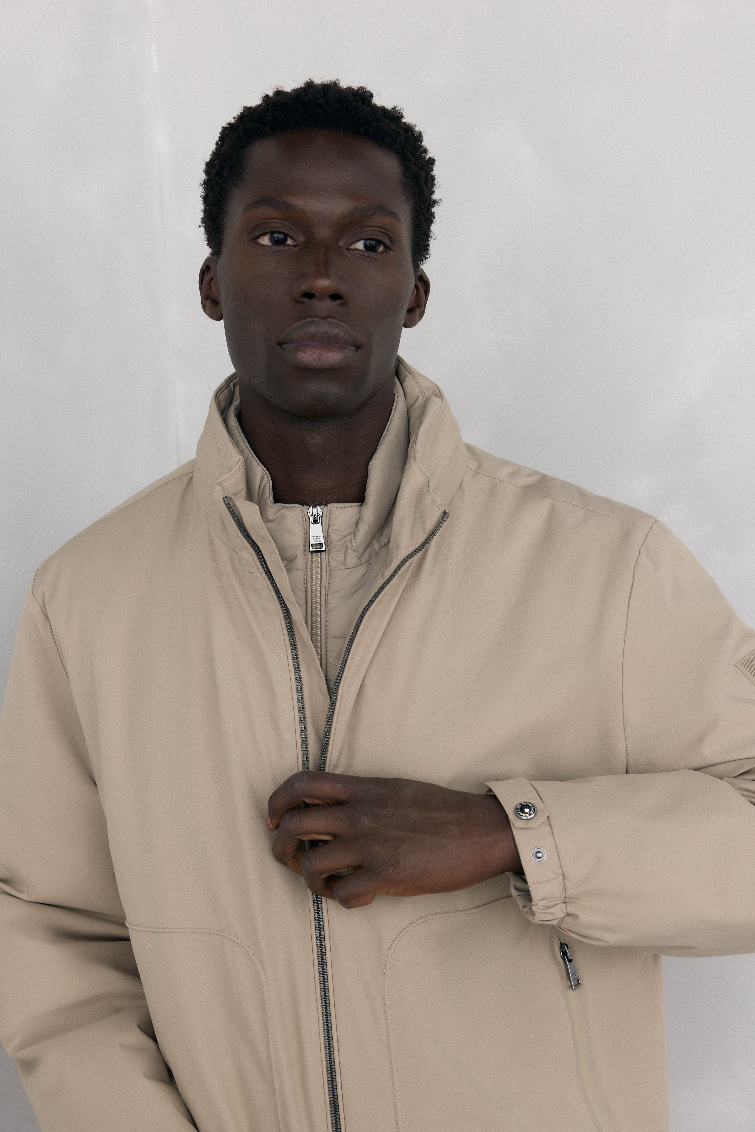 Pedro del Hierro Jacket with removable lining Beige
