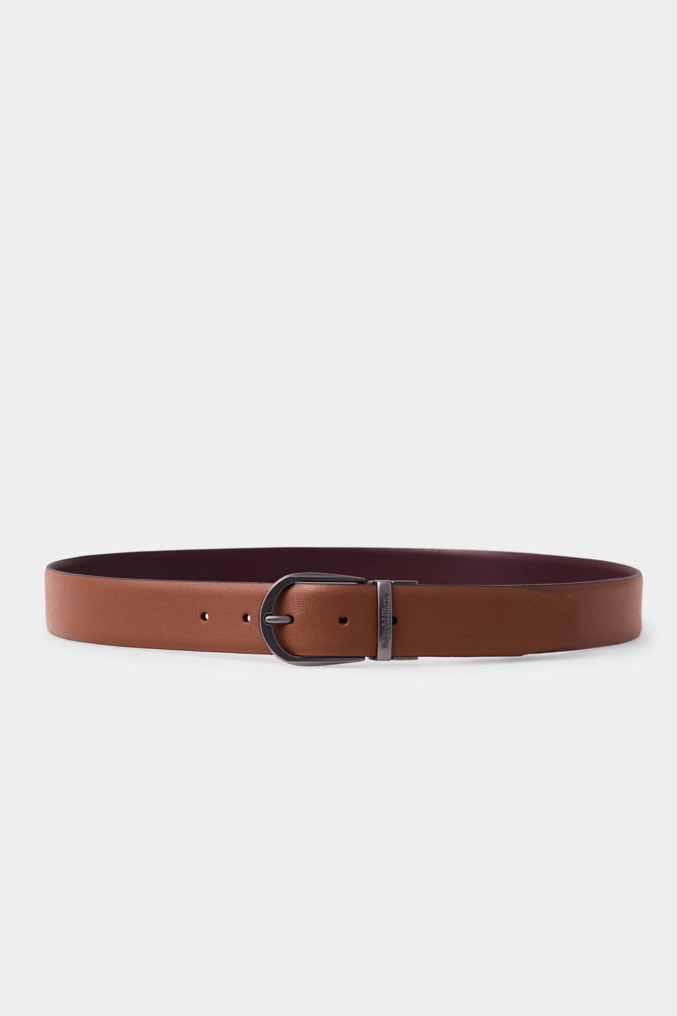 Pedro del Hierro Reversible leather dress belt Brown