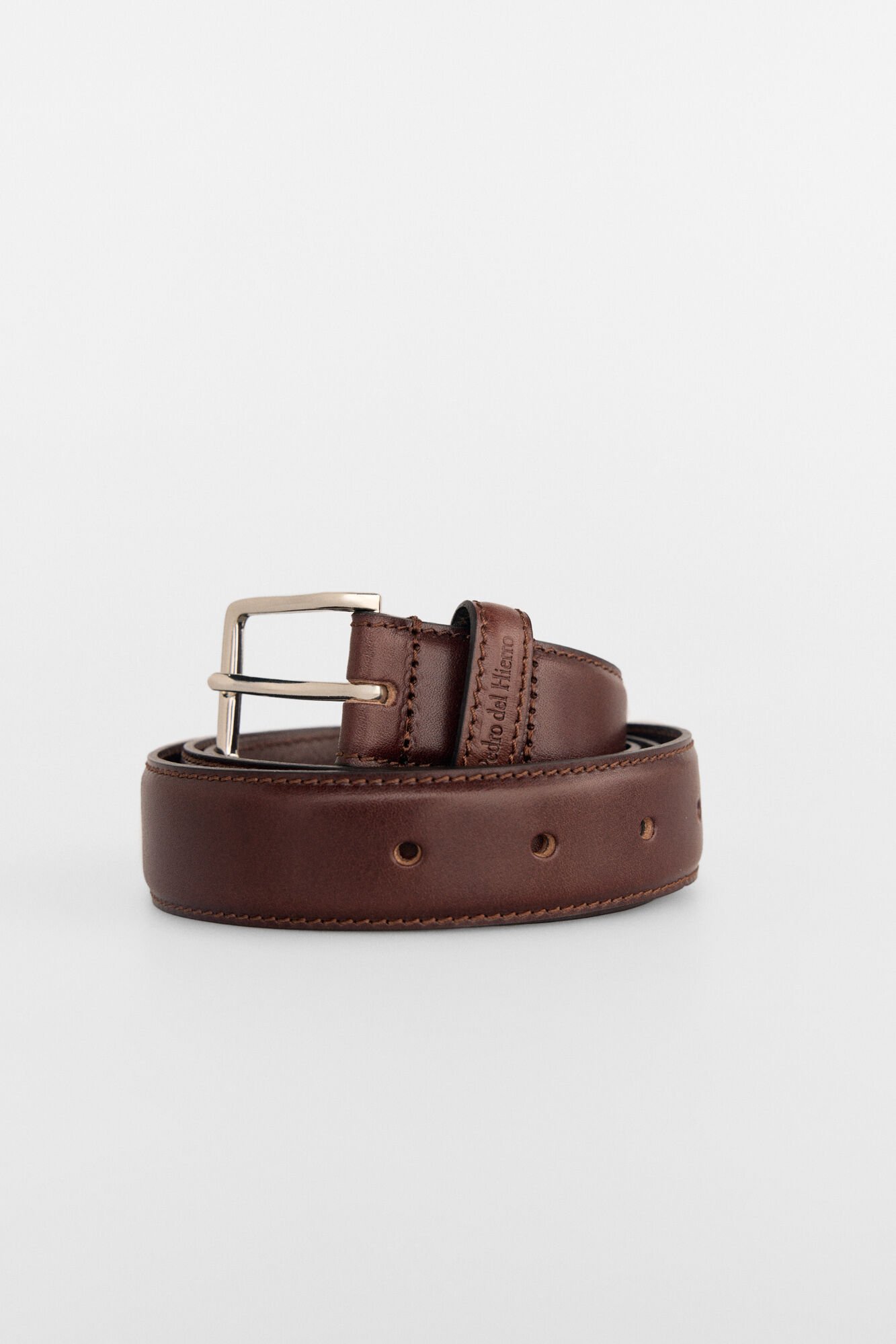 Pedro del Hierro Cinto de pele Marrom