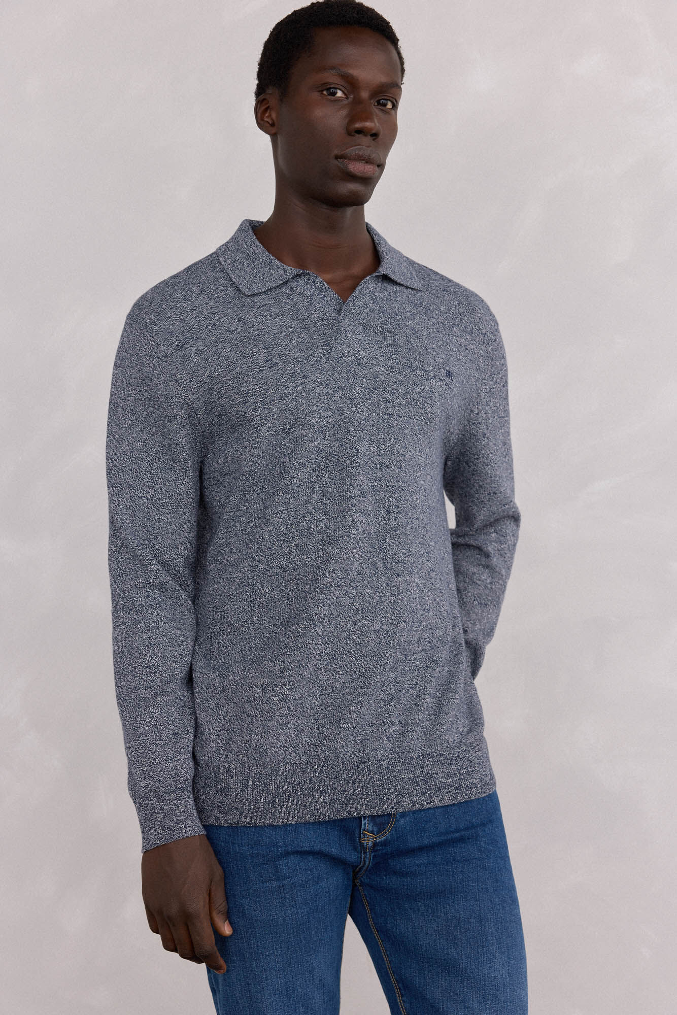 Pedro del Hierro Polo collar torzal liso