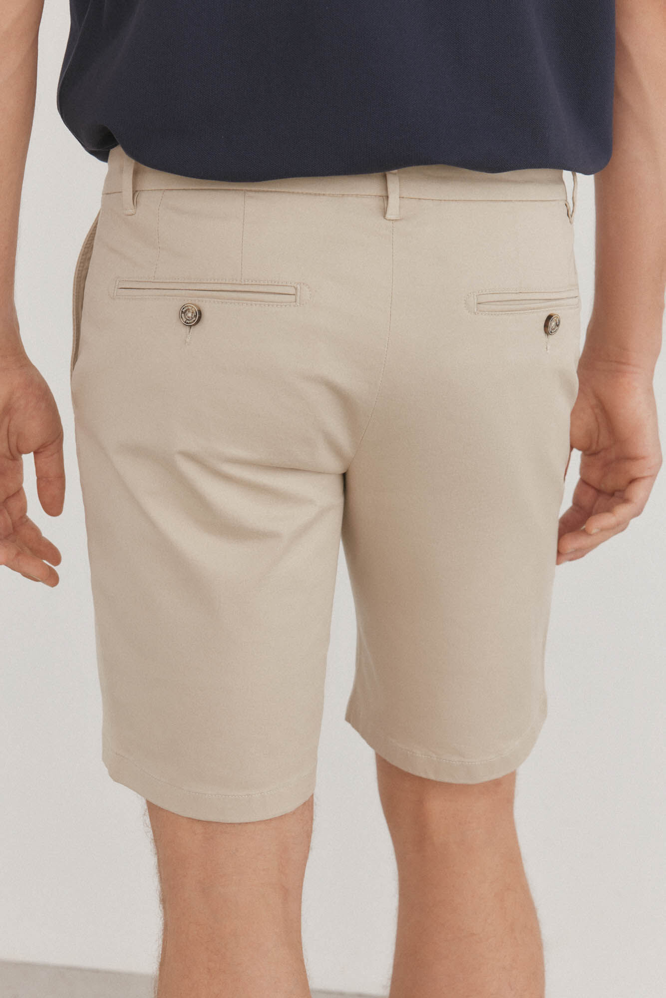 Pedro del Hierro Cal&ccedil;as bermuda chino premium flex  Beige