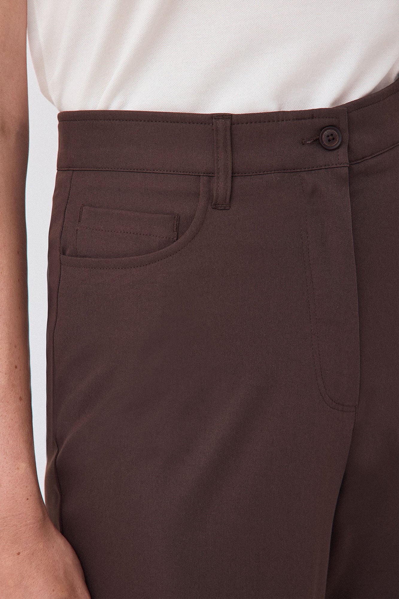 Pedro del Hierro Five-pocket trousers Brown