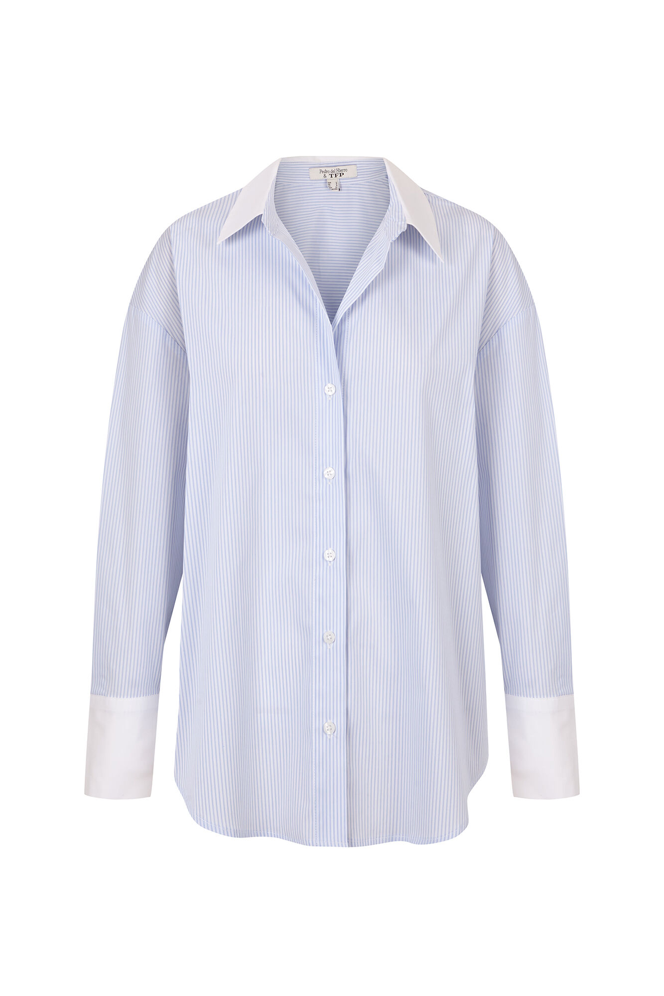 TFP by Tamara Falc&oacute; Camisa combinada popel&iacute;n Azul