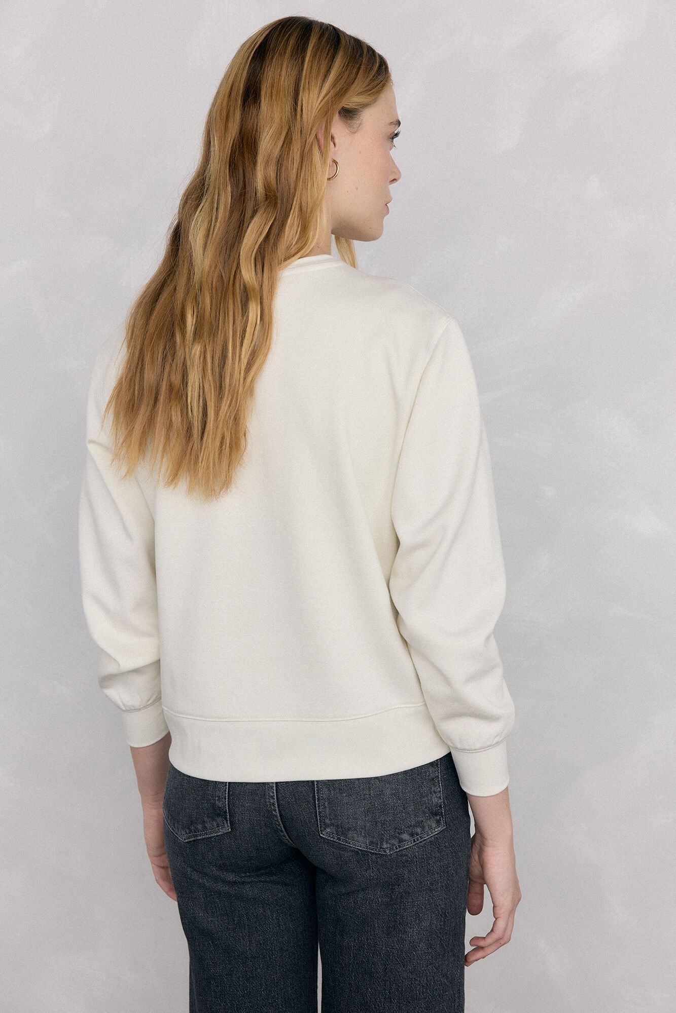 Pedro del Hierro PDH logo sweatshirt Ecru