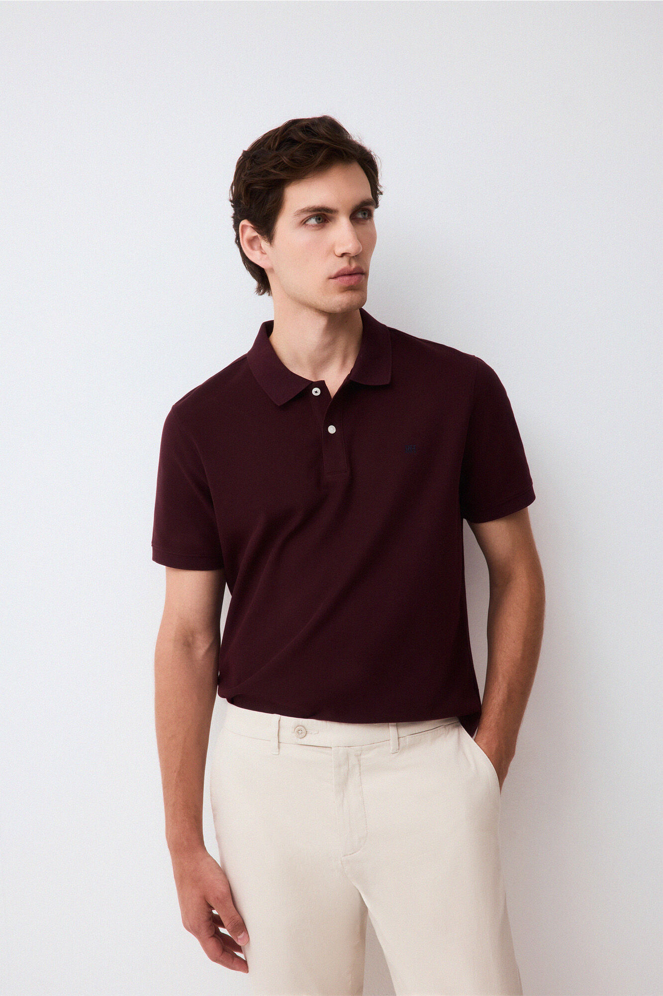 Pedro del Hierro Polo b&aacute;sico slim piqu&eacute;