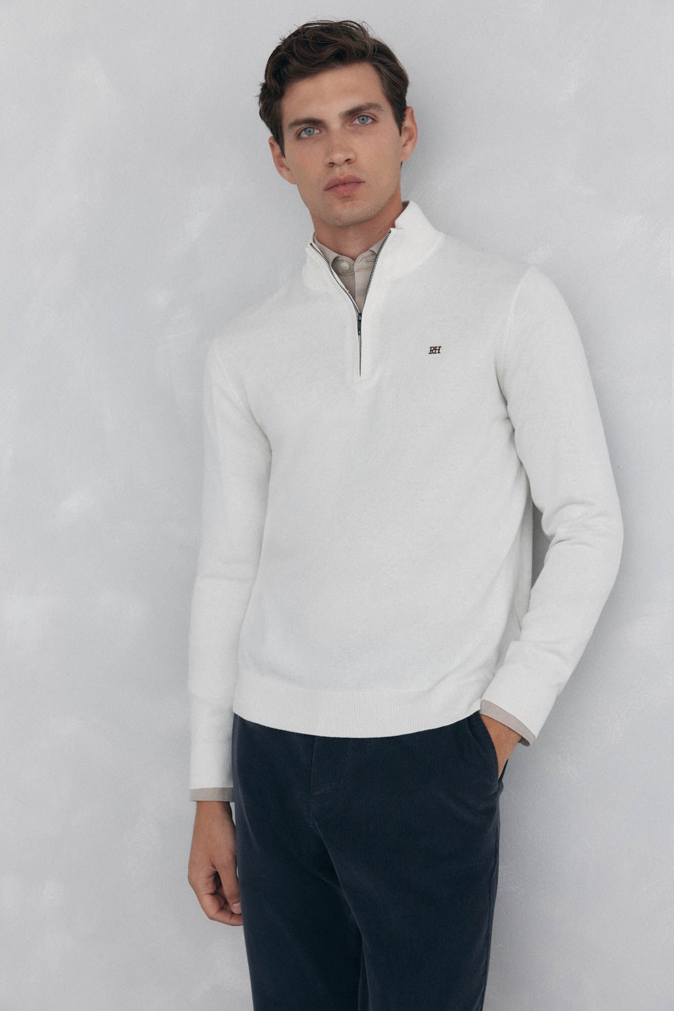 Pedro del Hierro Su&eacute;ter semi-cisne Branco