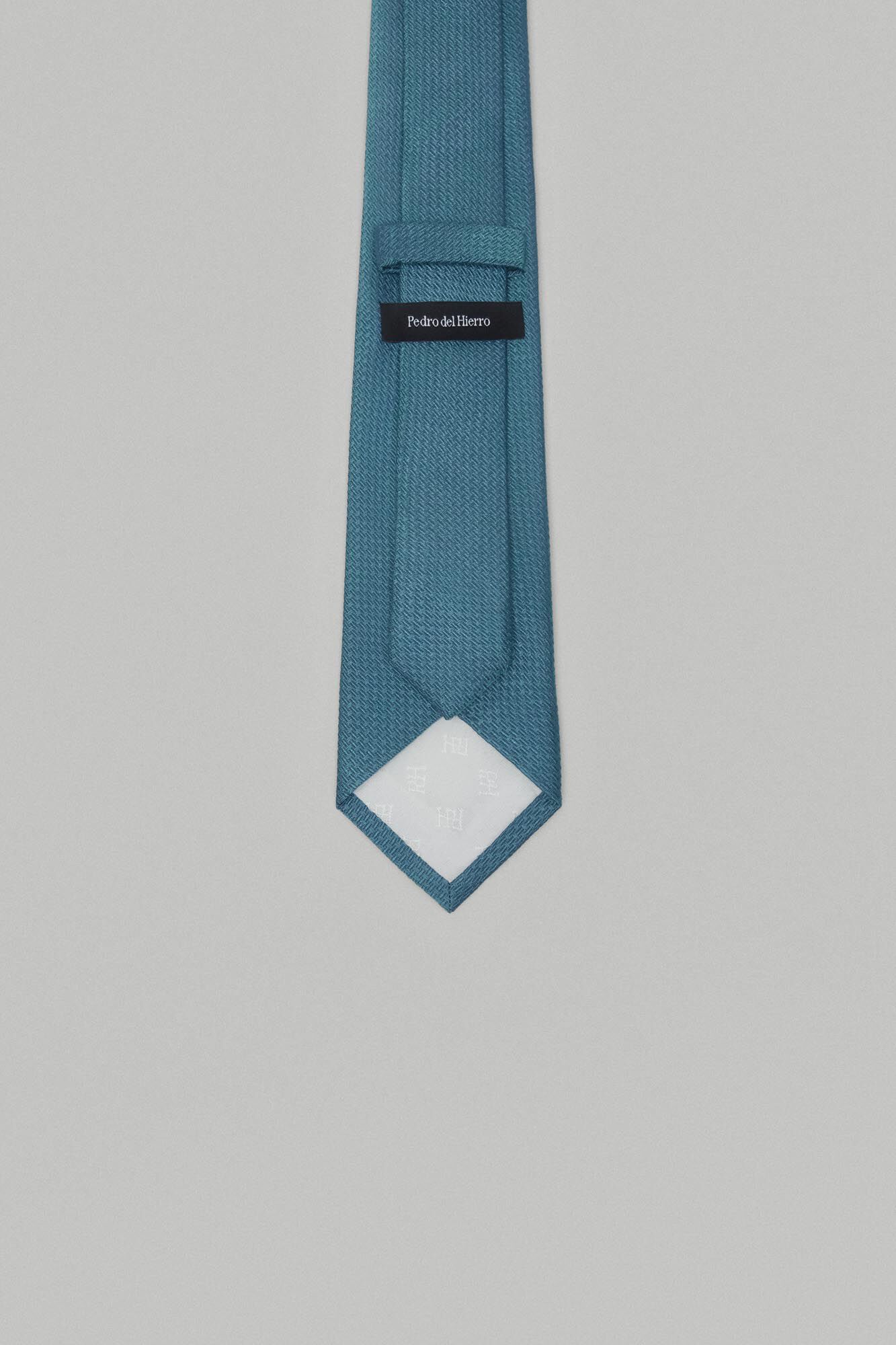 Pedro del Hierro Corbata seda natural Turquesa
