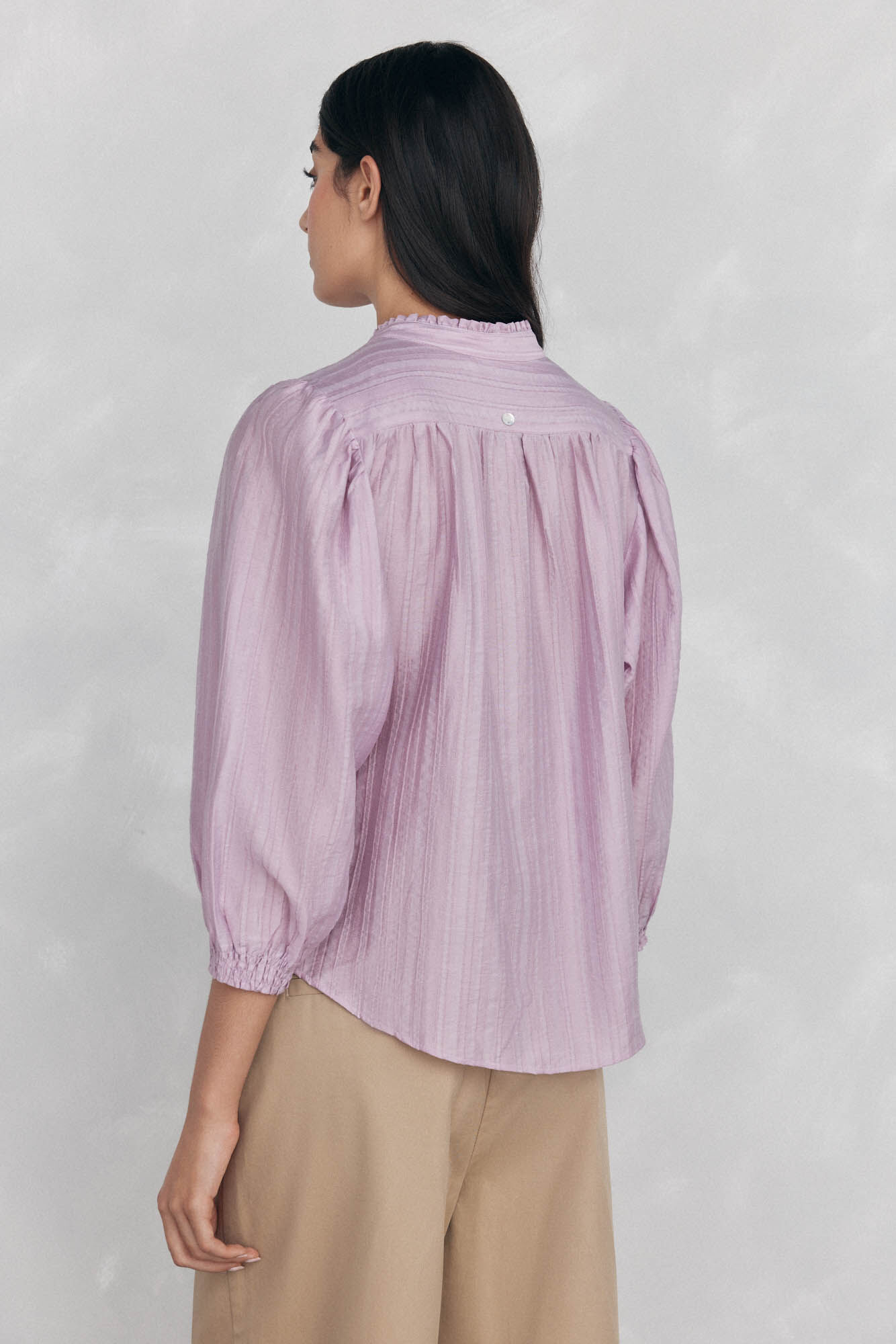Pedro del Hierro Plain loose blouse Purple