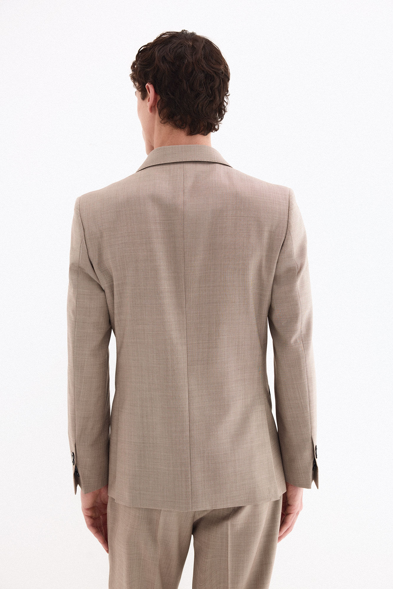 Pedro del Hierro Structured tailored blazer Brown