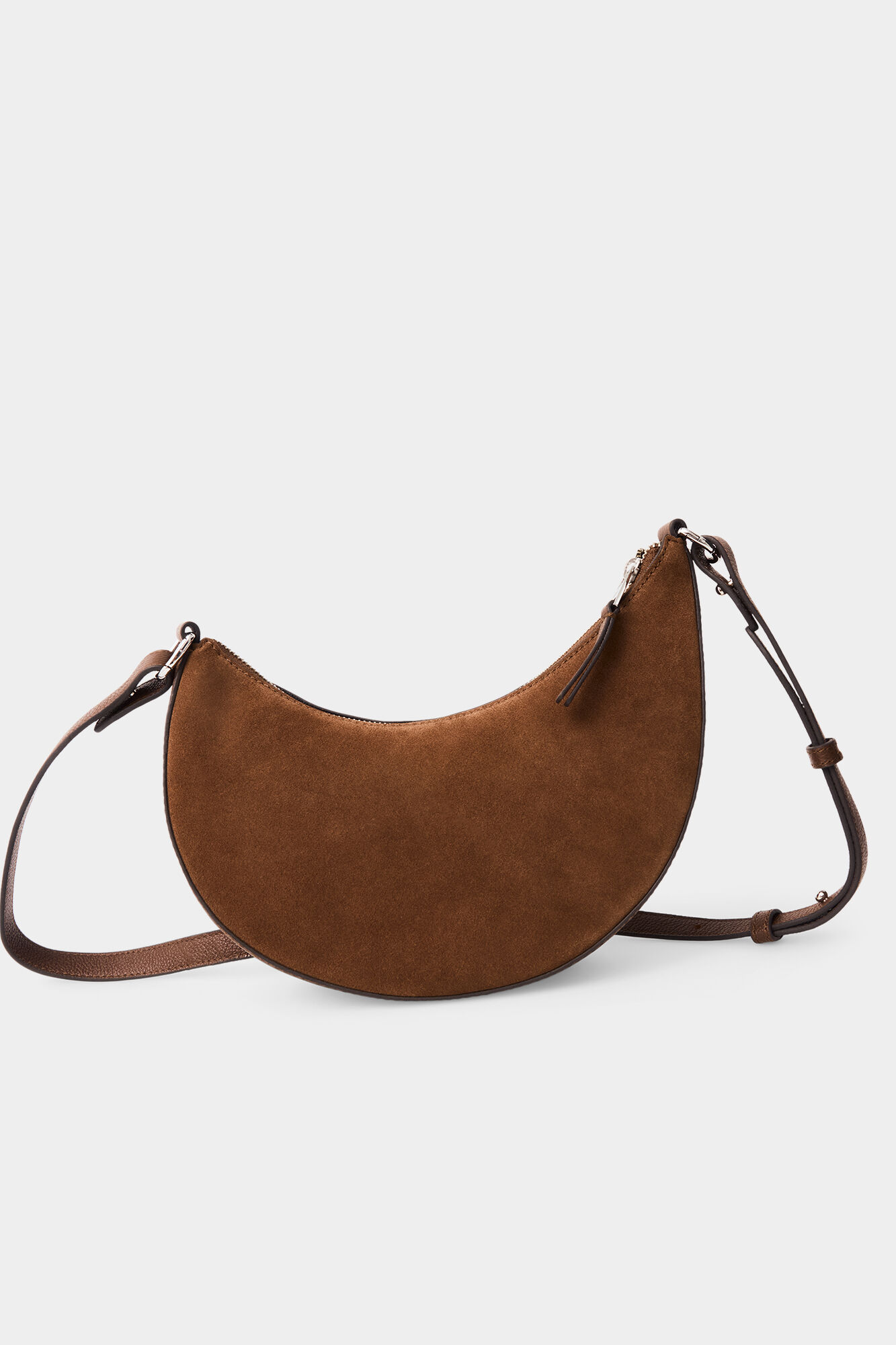 Pedro del Hierro Multiway suede handbag Brown