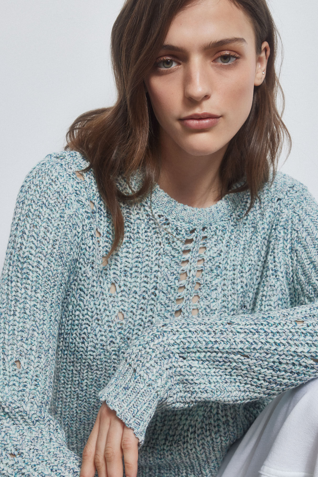 Pedro del Hierro Jersey cinta bicolor Verde