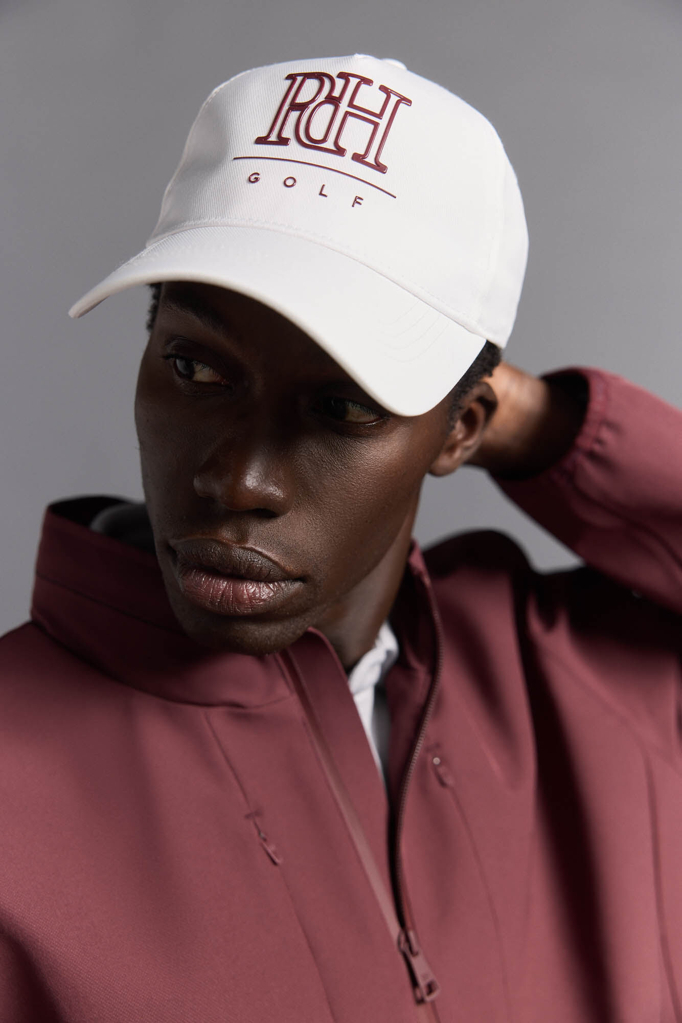 Pedro del Hierro Plain golf jacket Burgundy