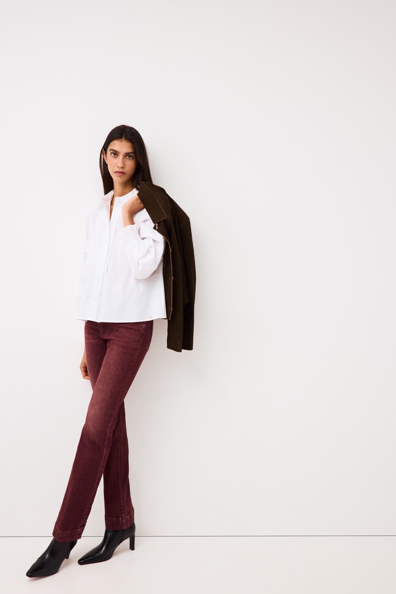 Pedro del Hierro Embroidered romantic blouse White